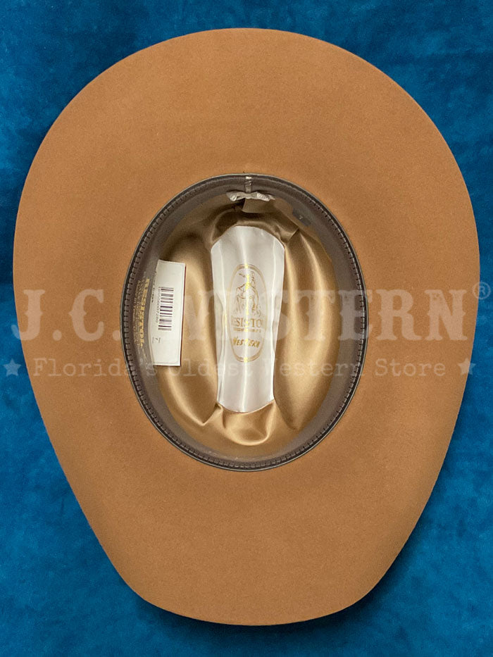 Resistol RFPNCK 7540E9 Piney Creek 6X George Strait Collection Felt Hat in Chestnut #10 - Perfect for Western Wear, Country Music Events & Outdoor Adventures