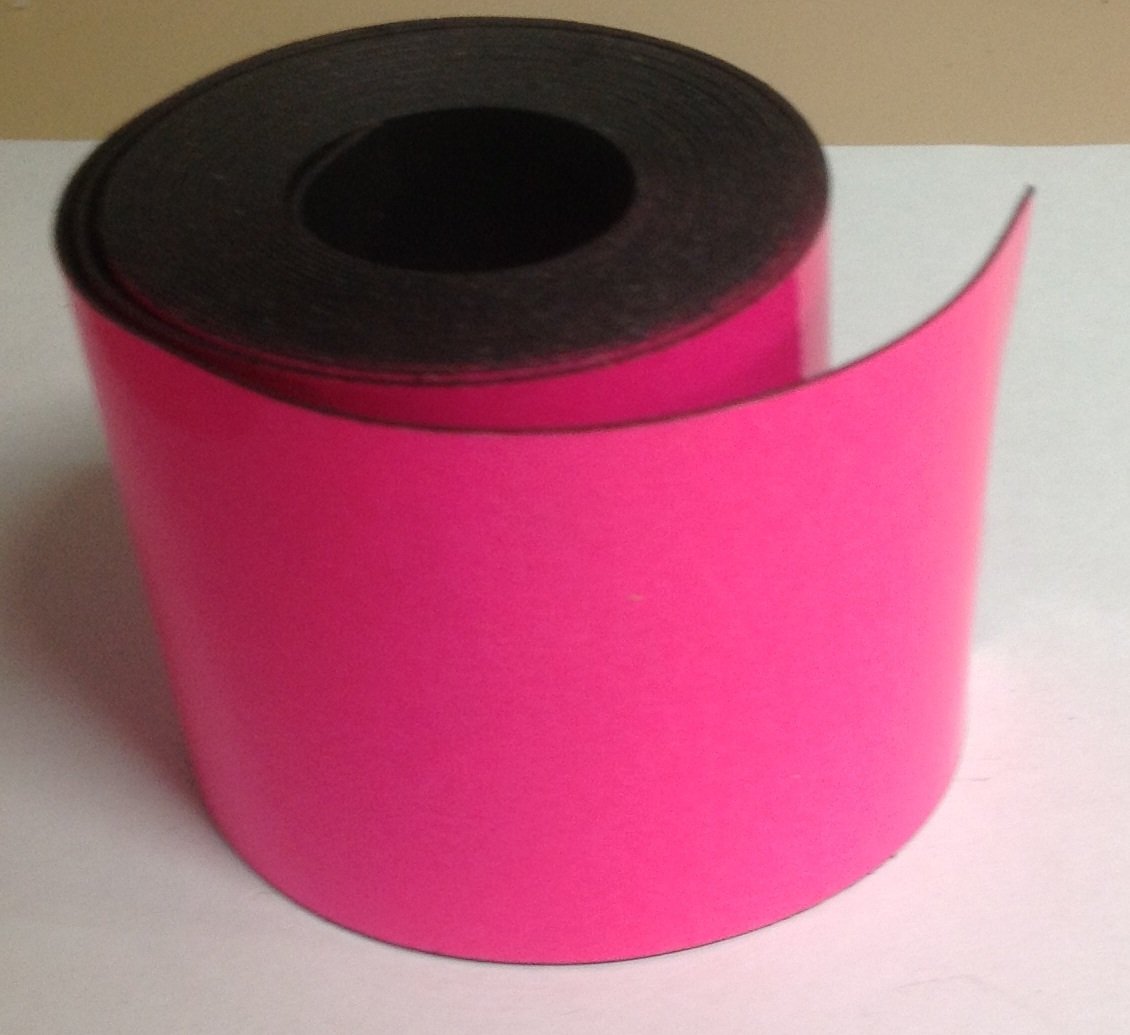 Pink Magnetic Dry Erase Strip Roll - 2