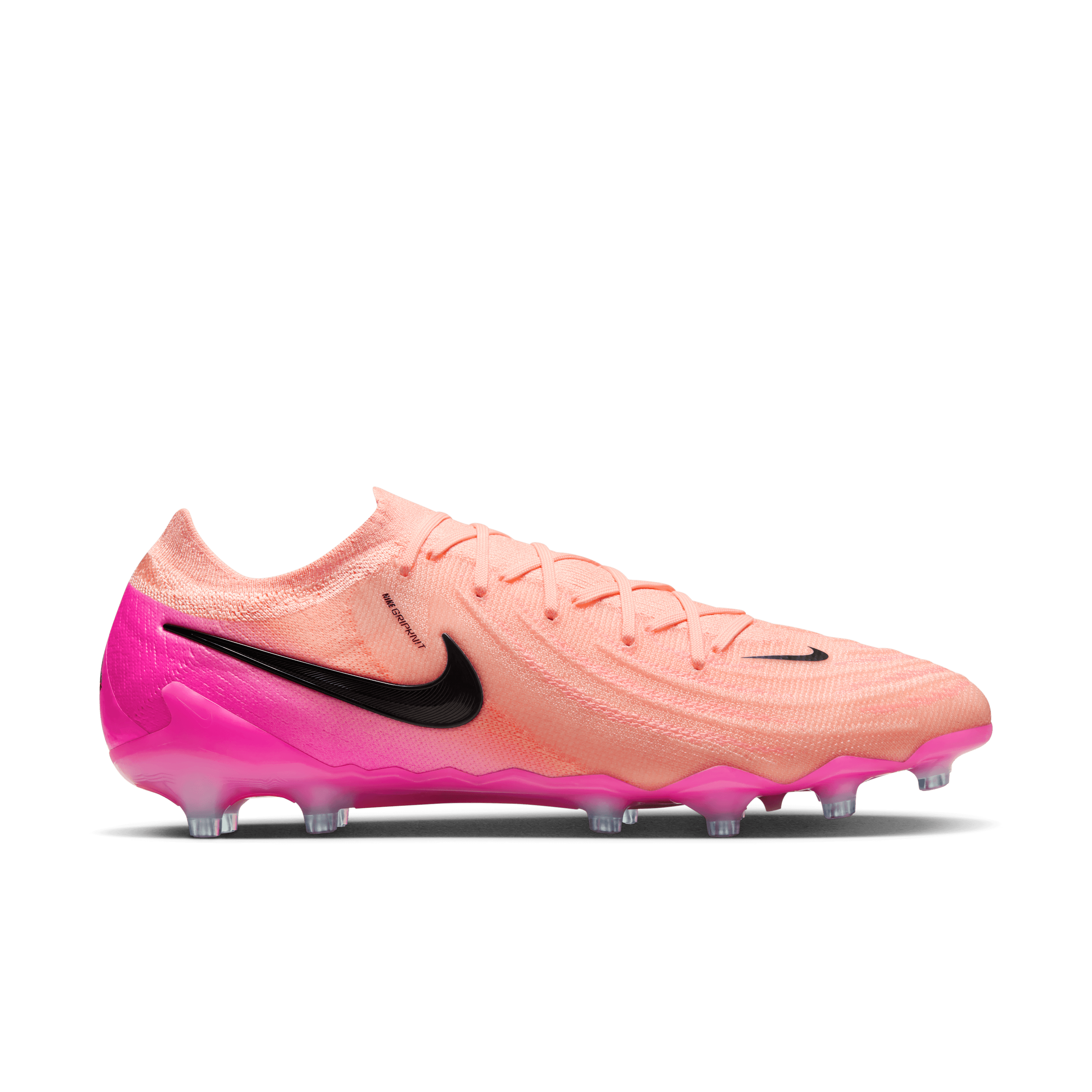 Nike Phantom GX 2 Elite AG Pro Soccer Cleats - Crimson Tint/Black/Pink Blast - Firm Ground Football Boots for Men - Perfect for Artificial Turf Matches & Training Sessions