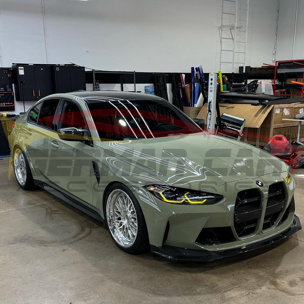 2021+ BMW M3 M4 G80 G82 G83 Carbon Fiber OEM Style Side Skirts - Perfect Fit for Performance & Style Upgrade | Enhances Aerodynamics & Aggressive Look for Track & Street Driving