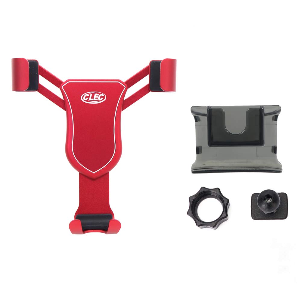 Universal Car Phone Holder for Jeep Renegade 2016-2019 - Adjustable Dashboard & Windshield Cell Phone Mount with Strong Suction Cup - Perfect for GPS Navigation, Hands-Free Calling & Road Trips (Red)