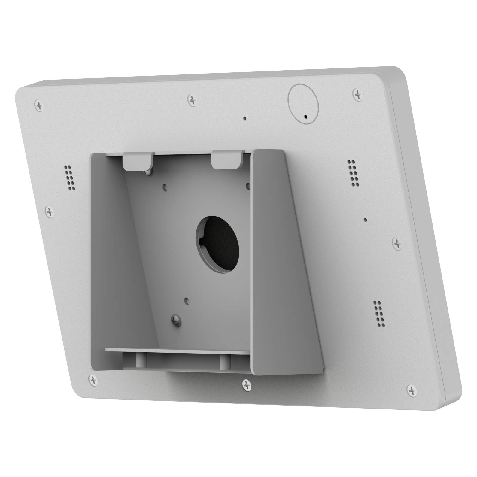 VidaMount Light Grey Wall Mount Enclosure with 15° Fixed Tilt - Compatible with Samsung Galaxy Tab A 10.5 (2018) | Perfect for Home, Office & Retail Display Mounting