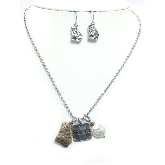 Georgia State Necklace Set - 16