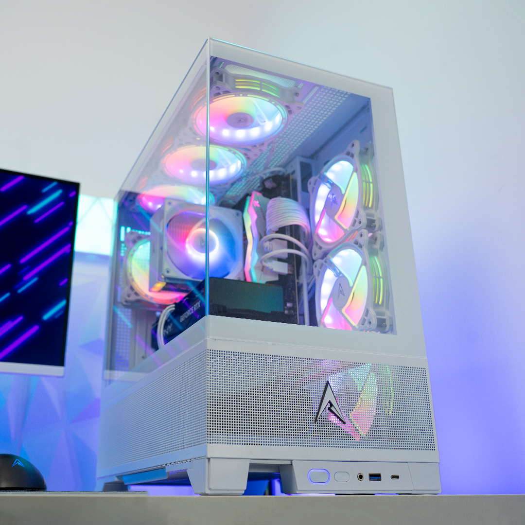 Allied Patriot MKII Gaming PC - AMD Ryzen 5 7500F, NVIDIA RTX 5070 Ti 16GB GDDR6, White RGB Gaming Desktop Computer for 4K Gaming, Streaming & Content Creation
