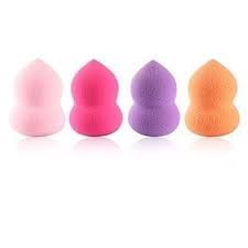 4 Pcs Mini Makeup Blender Sponges - Soft Foundation Beauty Blender Puff for Liquid & Powder Cosmetics (Multicolor 2) - Perfect for Travel, On-the-Go Touch Ups & Professional Makeup Application