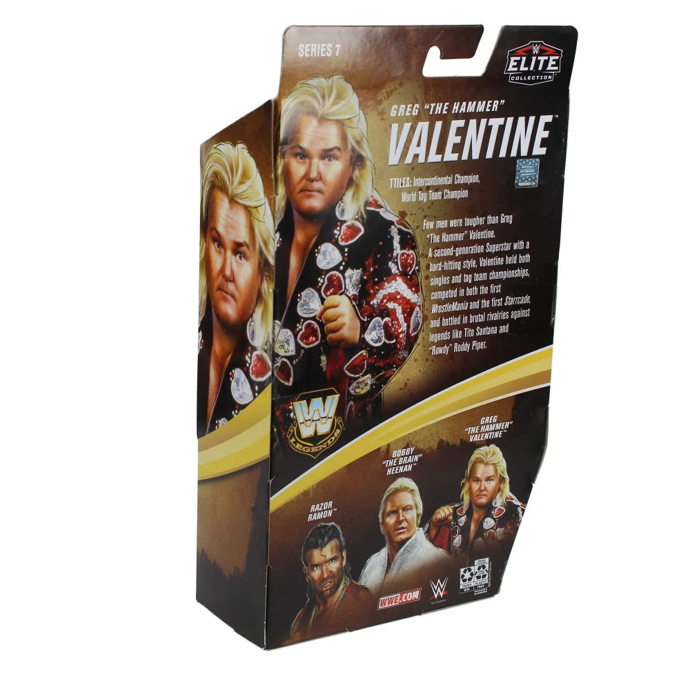 Greg Valentine Autographed WWE Mattel Elite Legends Series 7 Action Figure with JSA COA - Collectible Wrestling Memorabilia for Display & Gifts