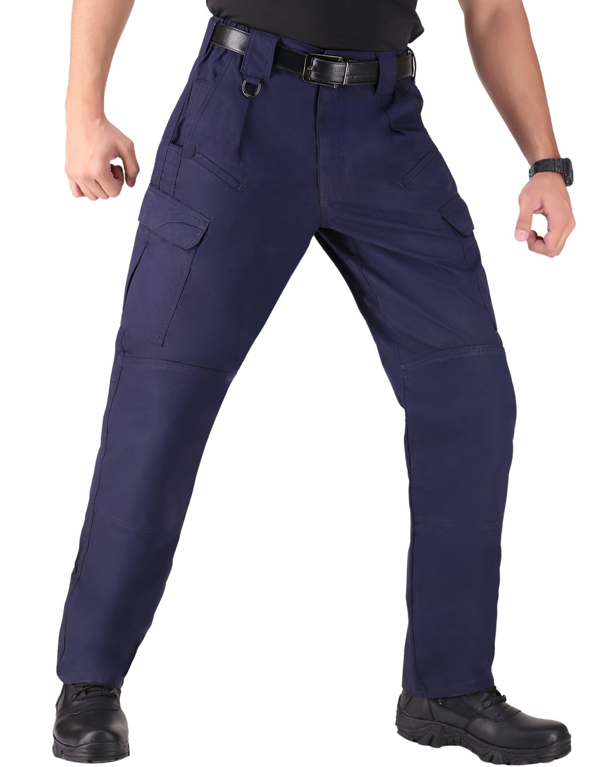 WHITEDUCK Men's Tactical Pants - Ripstop Stretch Water Resistant Cargo Work Pants with 13 Pockets for Military, Hiking & Outdoor Activities - Durable Tactical Pants for Work, Camping and Adventure
