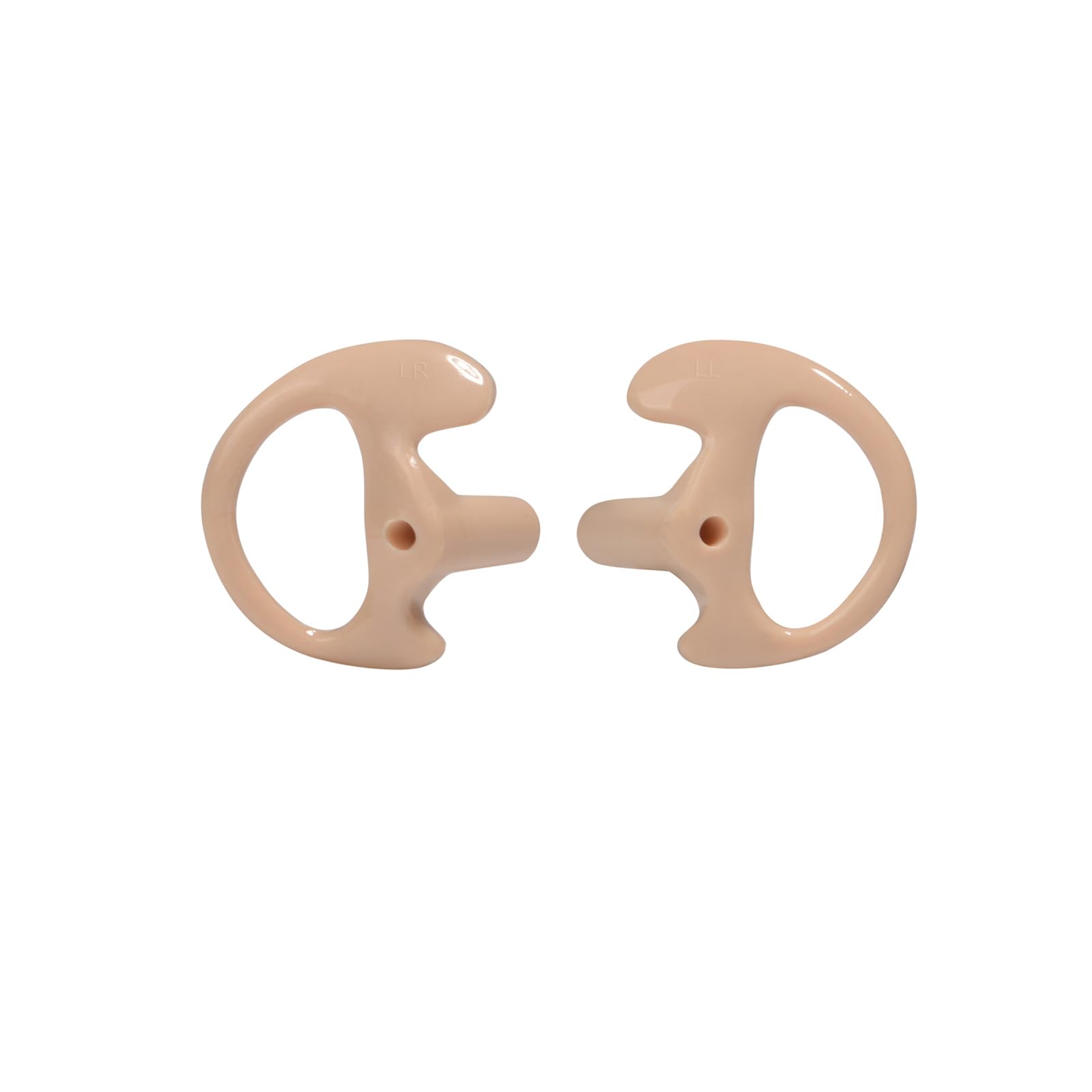 HYS Soft Earmold Replacement Ear Pieces - Flexible Open Ear Insert Earbuds for Transparent Air Acoustic Security Radio Surveillance Headset - Perfect for Security Guards, Law Enforcement & Surveillance Professionals