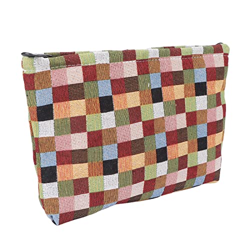 Portable Soft Canvas Makeup Bag - Travel & Home Organizer