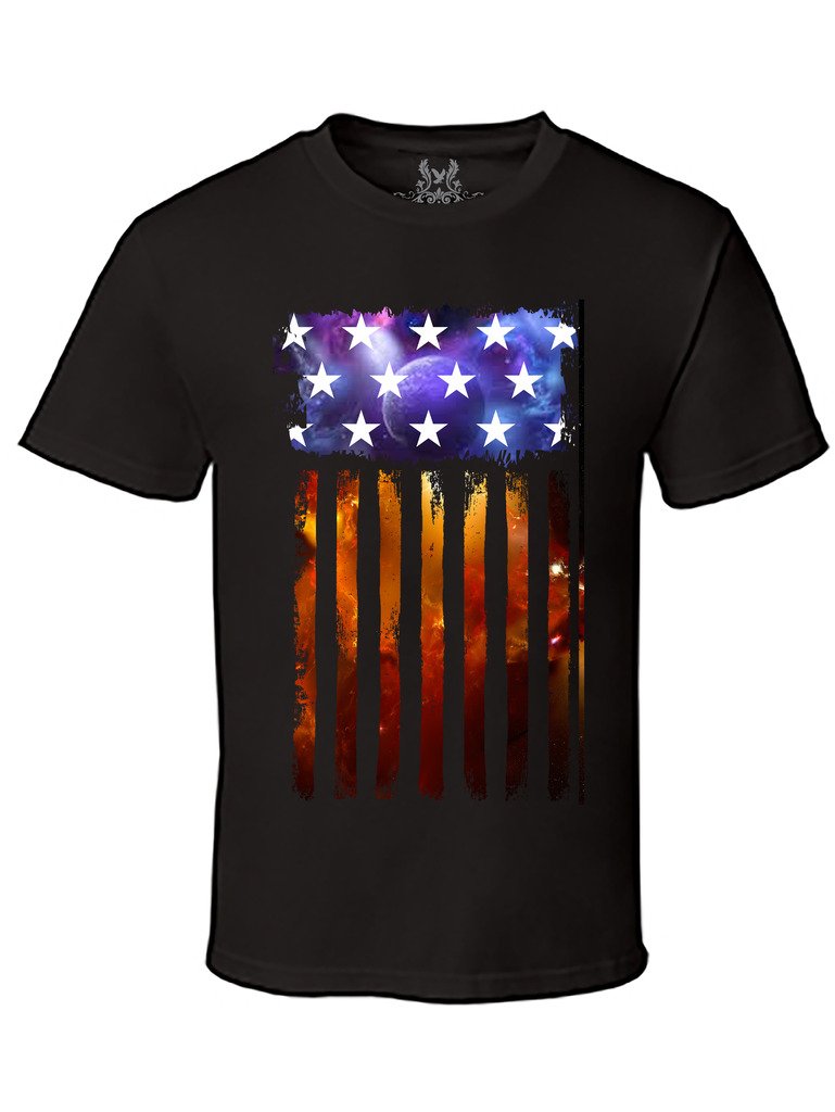 Gs-eagle Men's America and Beyond Graphic T-Shirt - Patriotic Casual Tee for Everyday Wear | Perfect for 4th of July, BBQ & Outdoor Activities