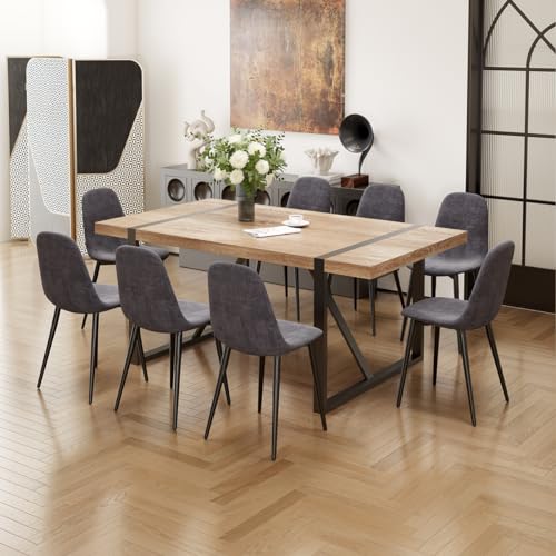 Wood Table+dark Grery Chairs