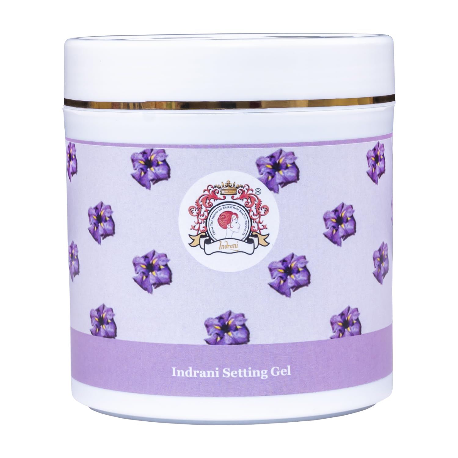 Indrani Professional Hair Setting Gel 500g - Strong Hold Styling Gel for Curly, Wavy & Straight Hair - Salon Quality Hair Gel for Men & Women - Perfect for Daily Styling & Special Occasions