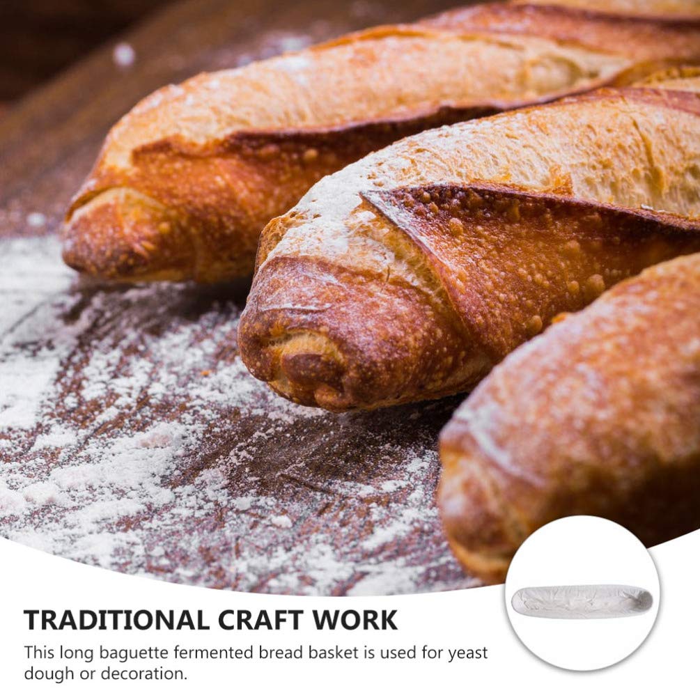 DOITOOL Oval Bread Proofing Basket - Rattan Dough Rising Basket with Linen Liner for Sourdough, Artisan Bread Baking - Perfect for Home Bakers & Professional Bakeries (Beige Flour Container) | Ideal for Bread Making, Pastry Proofing & Kitchen Storage