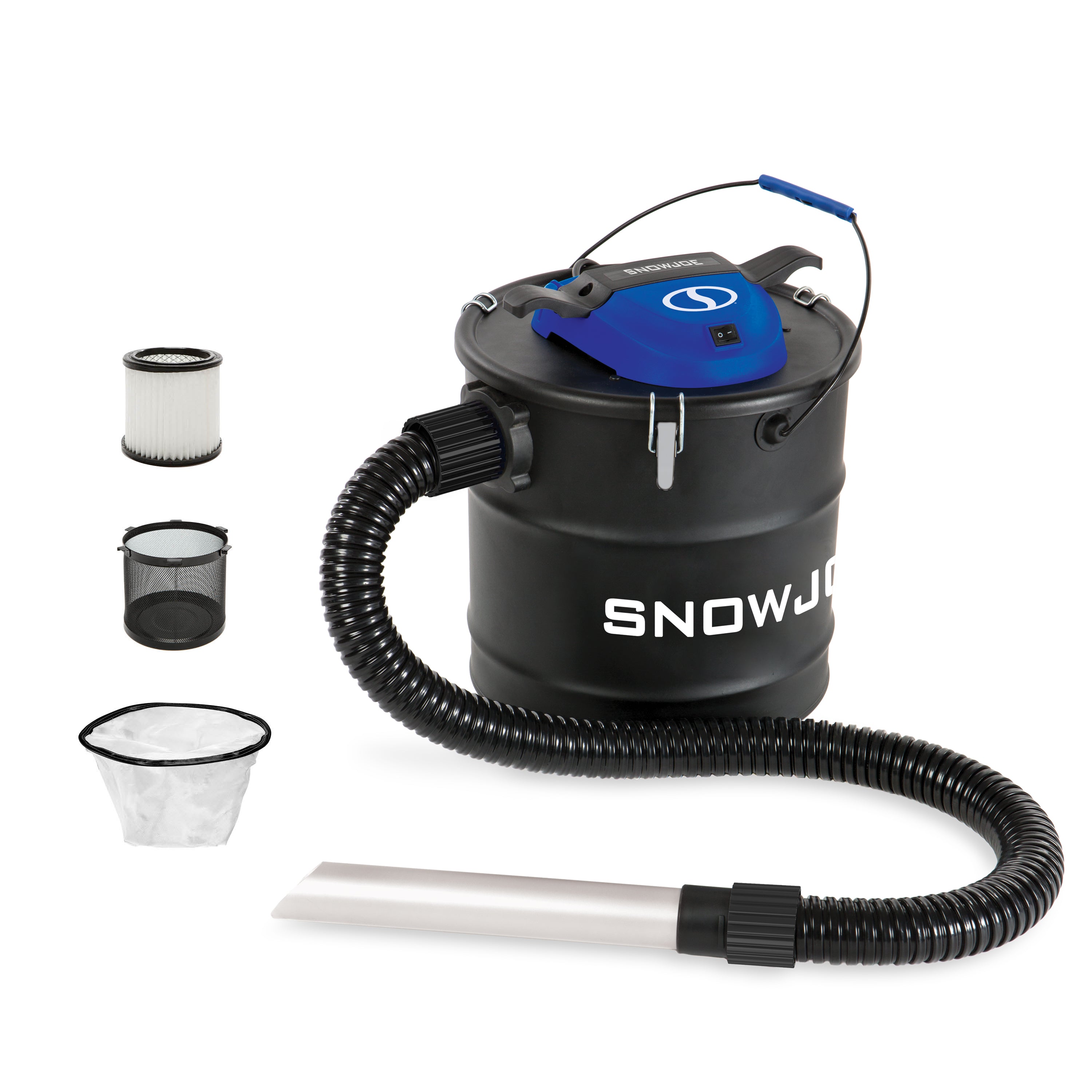 Snow Joe ASHJ201 4.8 Gallon Ash Vacuum - Powerful Wet/Dry Ash Cleaner for Fireplace, Wood Stove & Grill - Ideal for Home, Patio & Camping Use