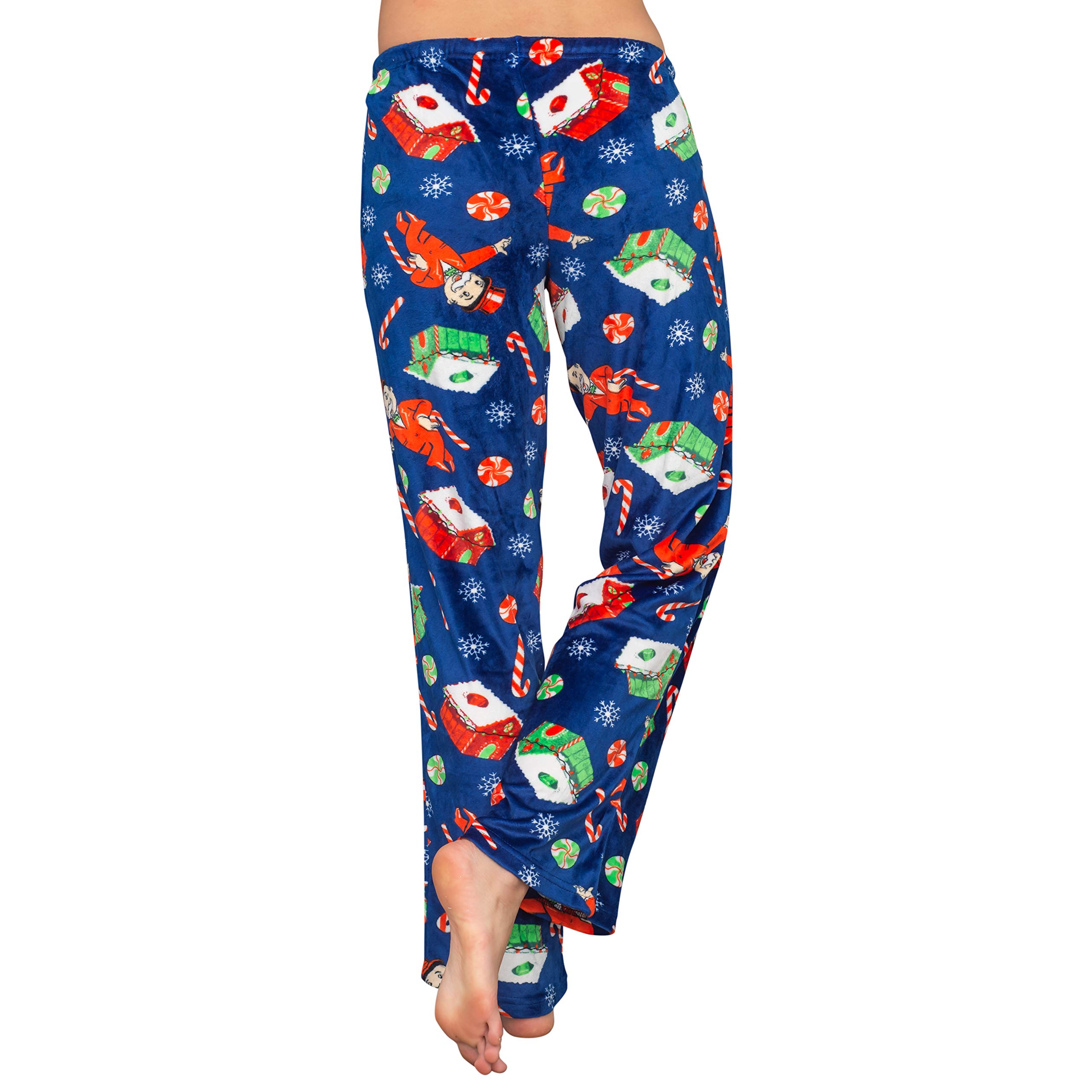 Monopoly Themed Women's Navy Blue Lounge Pants - Soft Comfortable Sleepwear for Game Nights & Relaxation at Home