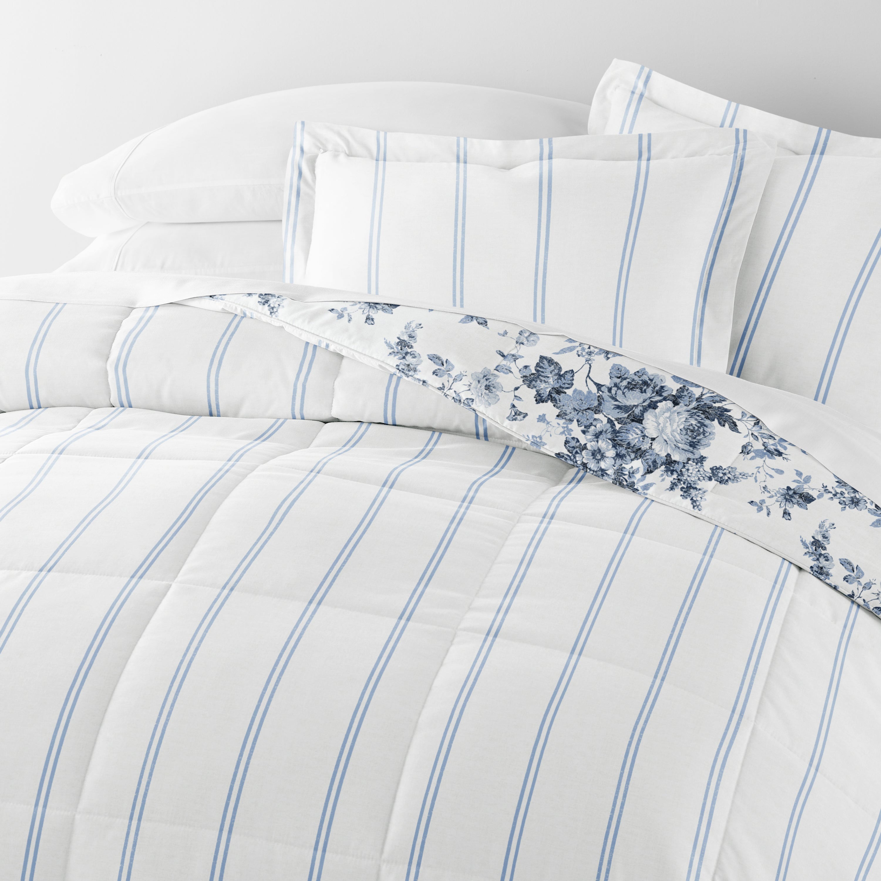 Soft & Cozy Patterned Down Alternative Comforter Set - All-Season Bedding for Master Bedroom, Guest Room & Dorm - Hypoallergenic & Machine Washable