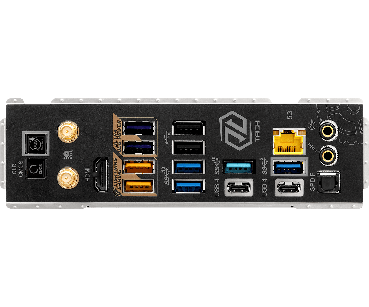ASRock X870E Taichi AMD Ryzen DDR5 WiFi 7 Gaming Motherboard - AM5 Socket (90-MXBP90-A0UAYZ) for High-Performance PC Builds, Streaming & Content Creation