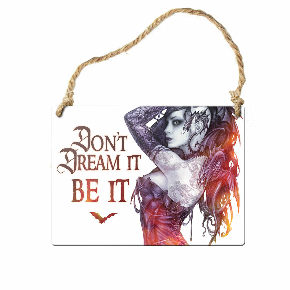 Don't Dream It Be It Sign - Inspirational Wall Decor for Home, Office & Bedroom - Motivational Quote Art for Living Room & Workspace
