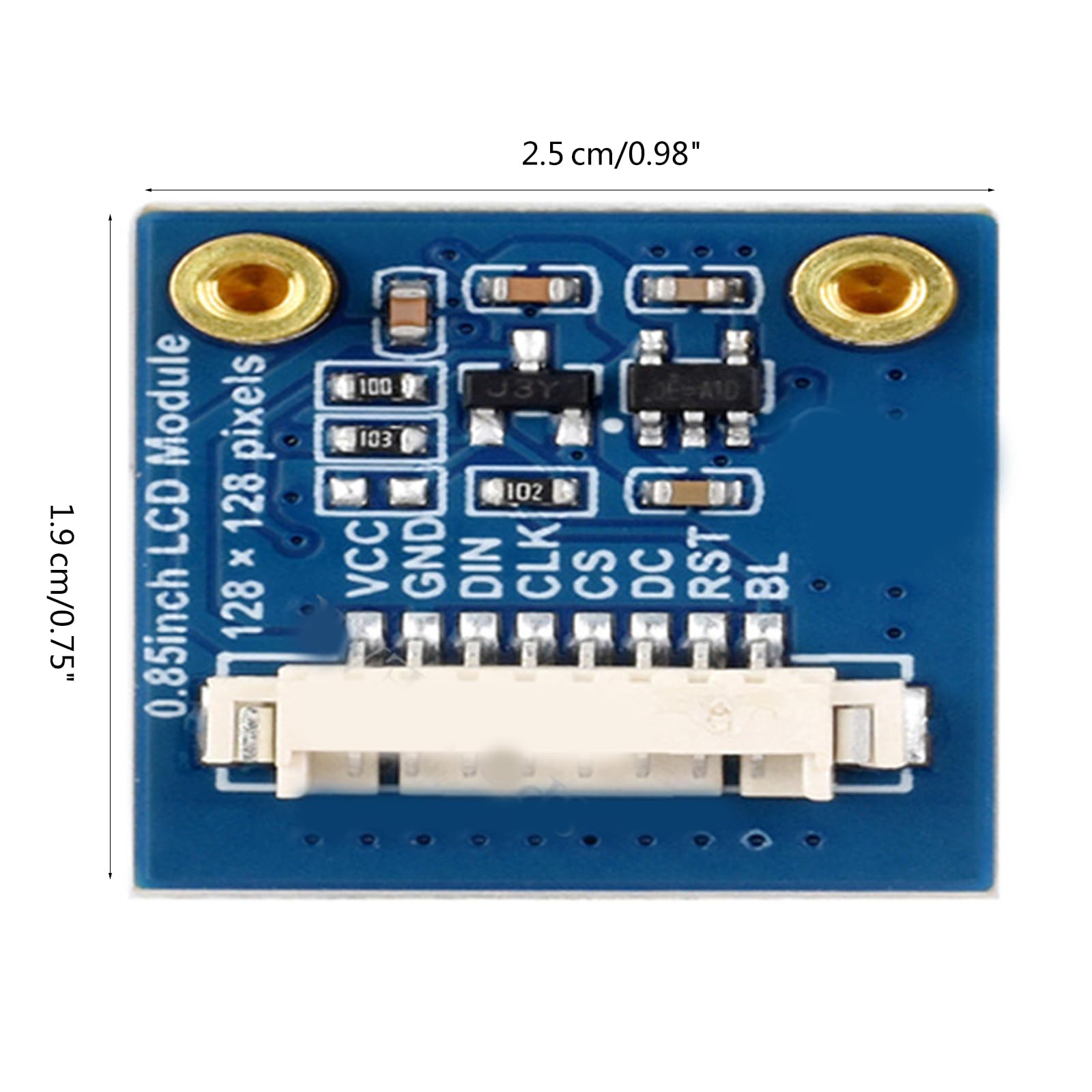 HDKEAN 0.85 Inch Color LCD Display Module - 128x128 Resolution with Development Board for Arduino/Raspberry Pi - Perfect for DIY Electronics, IoT Projects & Embedded Systems