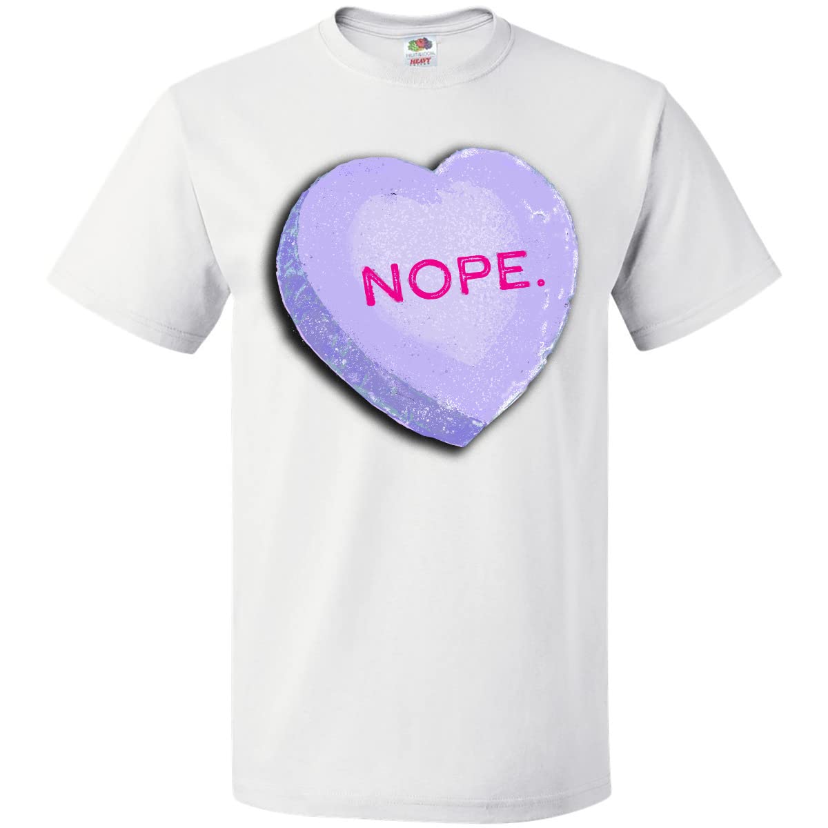 Anti-Valentine's Day T-Shirt - 'Nope' Candy Heart Design | Funny Sarcastic Graphic Tee for Women & Men | Perfect for Breakup Parties & Galentine's Events