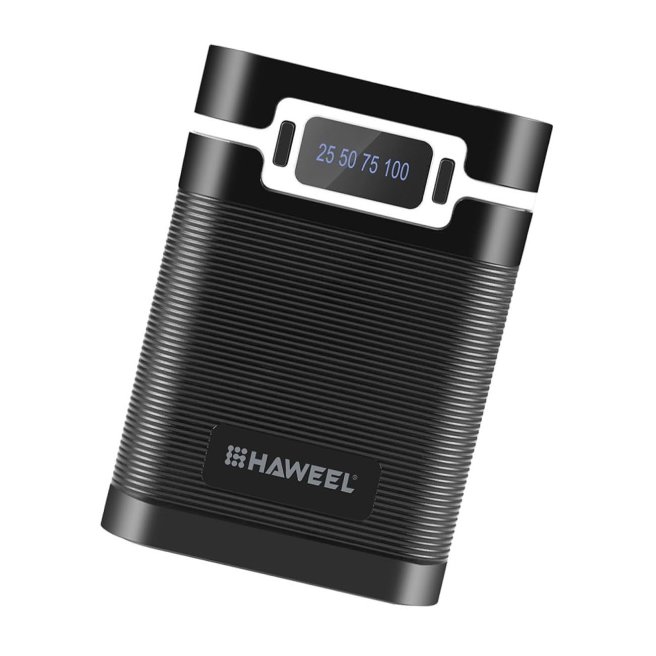 DOITOOL 18650 Battery Case - 4 Slot Portable Power Bank DIY Kit with Rechargeable Battery Charger - Compact Travel Charging Solution for Camping, Hiking & Emergency Power Backup (Black)