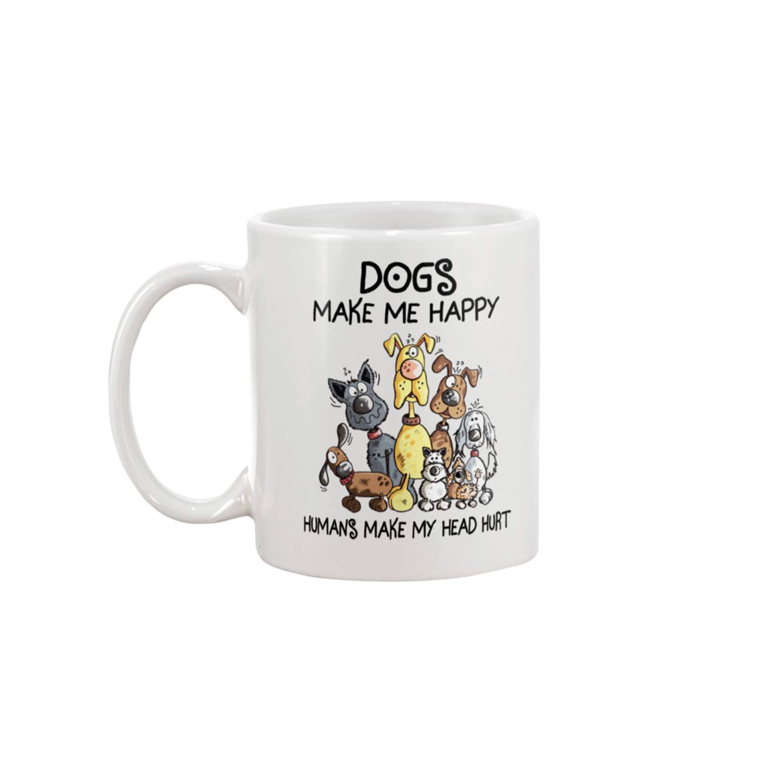 Fall Tree Decorations for Dogs - ME Birthday Gifts, Happy Dog Themed Holiday Home Decor Mug (One Size) - Perfect for Dog Lovers, Birthday Celebrations & Cozy Autumn Home Decor