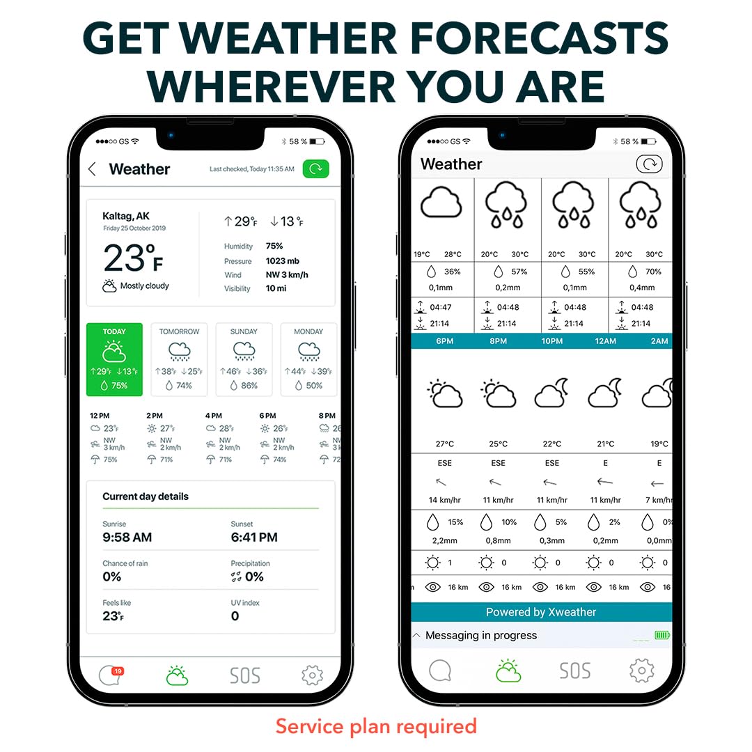 ZOLEO Satellite Communicator - Global Two-Way SMS Texting, Email & Emergency SOS with GPS Location Tracking - Works with Android & iOS Smartphones for Outdoor Adventures, Hiking, Camping & Remote Travel Safety
