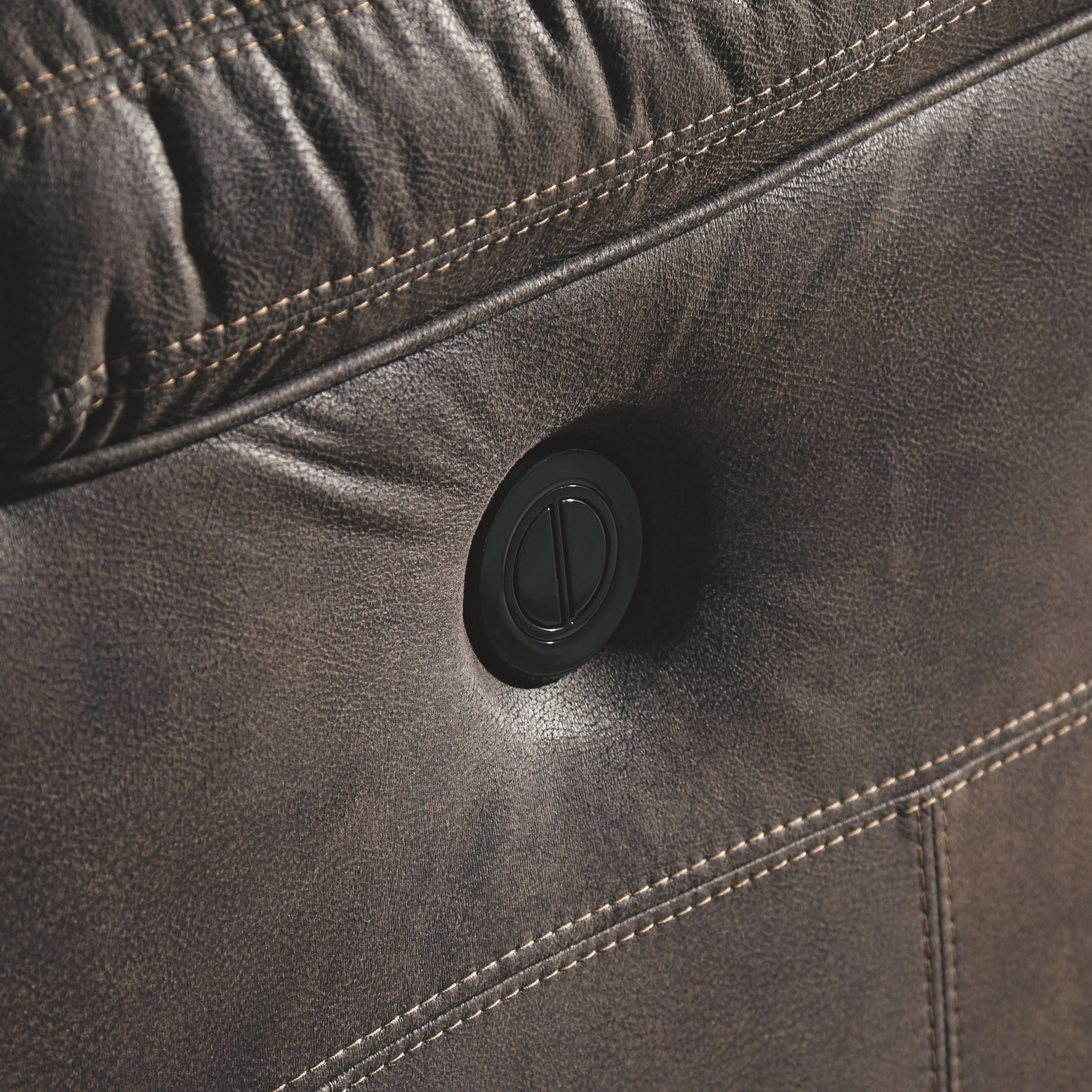 Boxberg Power Reclining Sofa with USB Charging Ports - Modern Teak Fabric Sectional Couch for Living Room, Home Theater & Family Gatherings