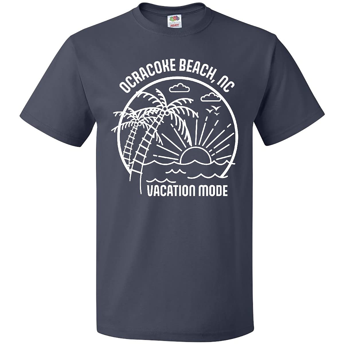 Inktastic Summer Vacation Mode Ocracoke Beach North Carolina T-Shirt - Comfortable Casual Tee for Beach Trips, Summer Outings & Coastal Getaways