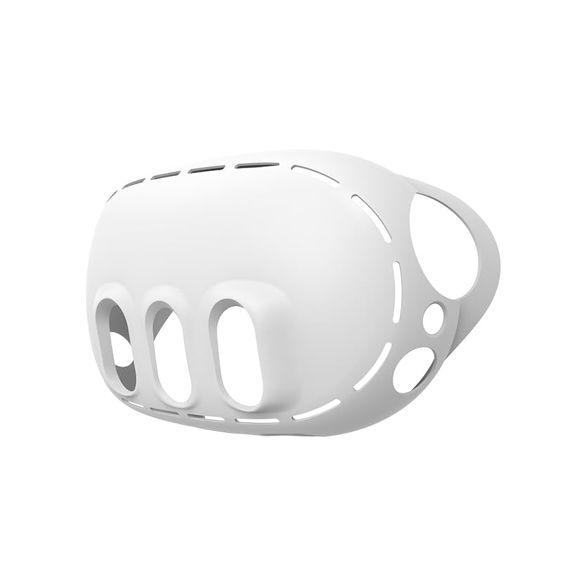 Meta Quest 3 VR Headset Silicone Protective Cover - Shockproof Anti-Slip Case with Full Protection Against Drops & Scratches (White) - Perfect for Gaming, Travel & VR Enthusiasts