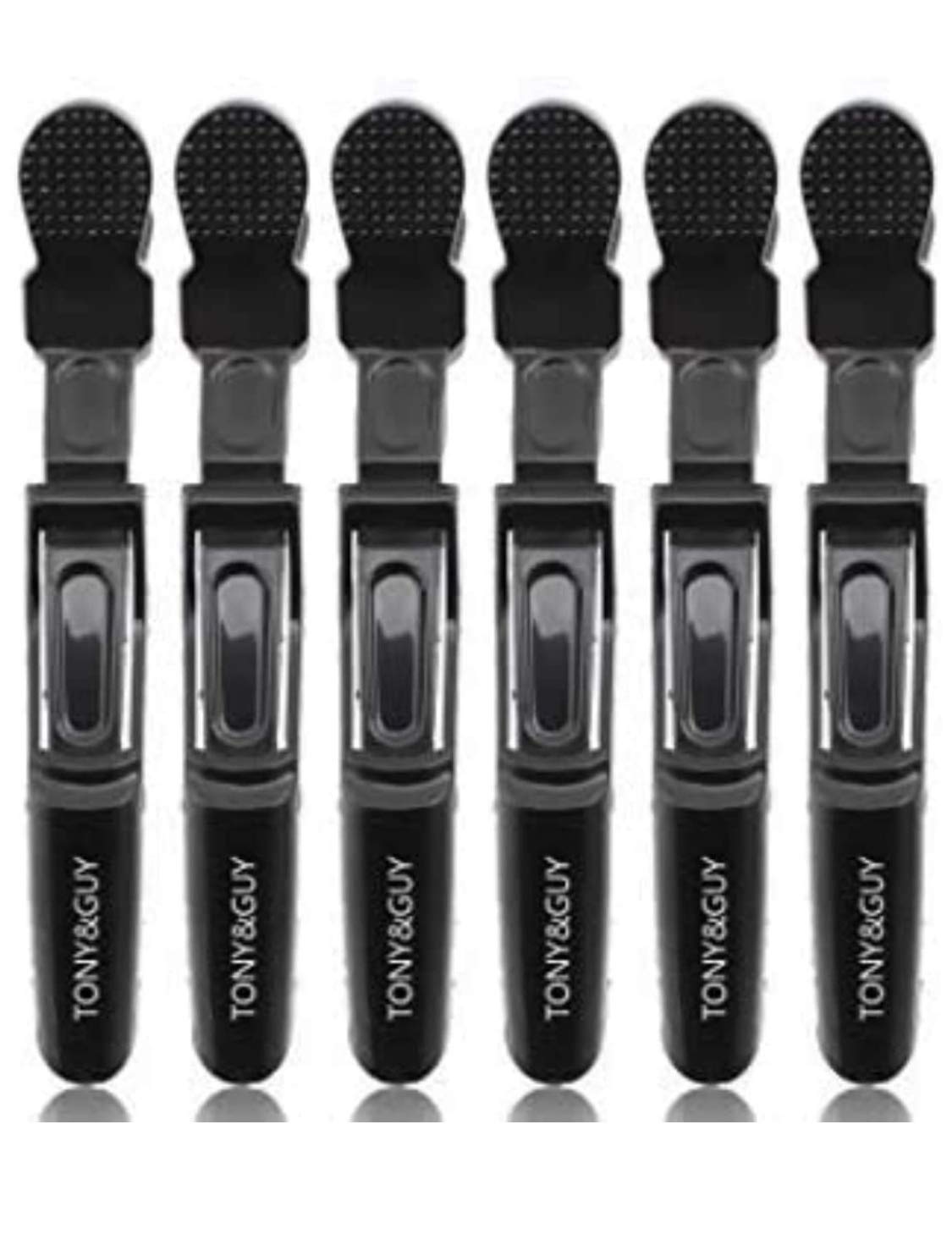 Professional Hair Sectioning Clips - Set of 6 Strong Crocodile Hair Clips with Free Hair Color Brush | Perfect for Salon Styling, Hair Coloring, and DIY Hair Treatments