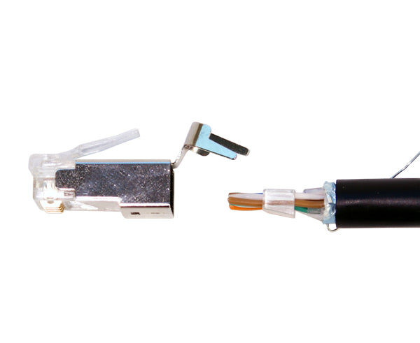 Premium CAT6A/CAT7 Shielded RJ45 Ethernet Connector - Under 8mm OD for High-Speed Networking, Gaming & Data Centers