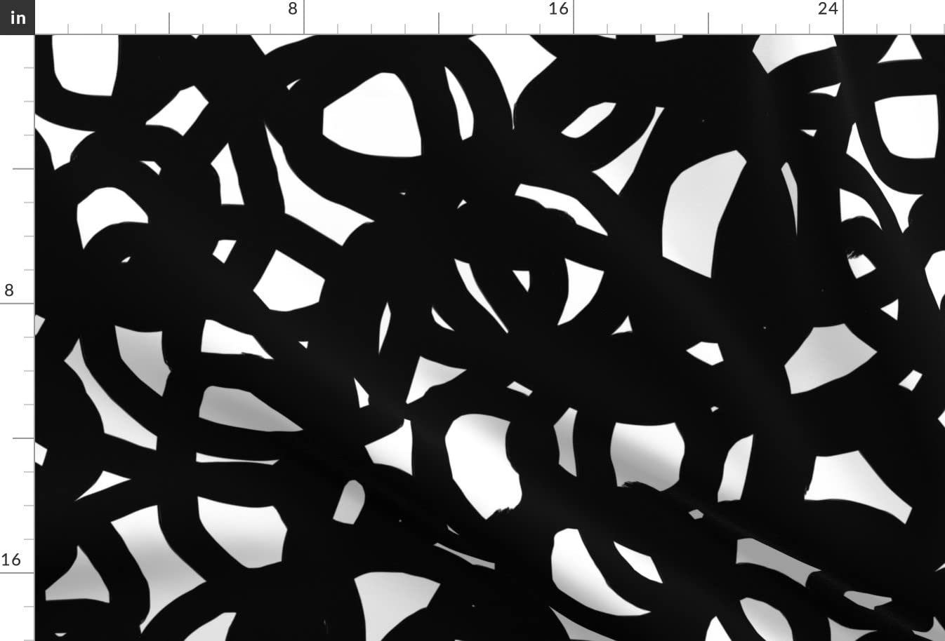 Black White Graphic Graffiti Abstract Modern Geometric Printed Minky Fabric - Fat Quarter for Sewing Baby Blankets, Quilt Backing & Plush Toys | Soft DIY Craft Material for Nursery Decor & Gift Making