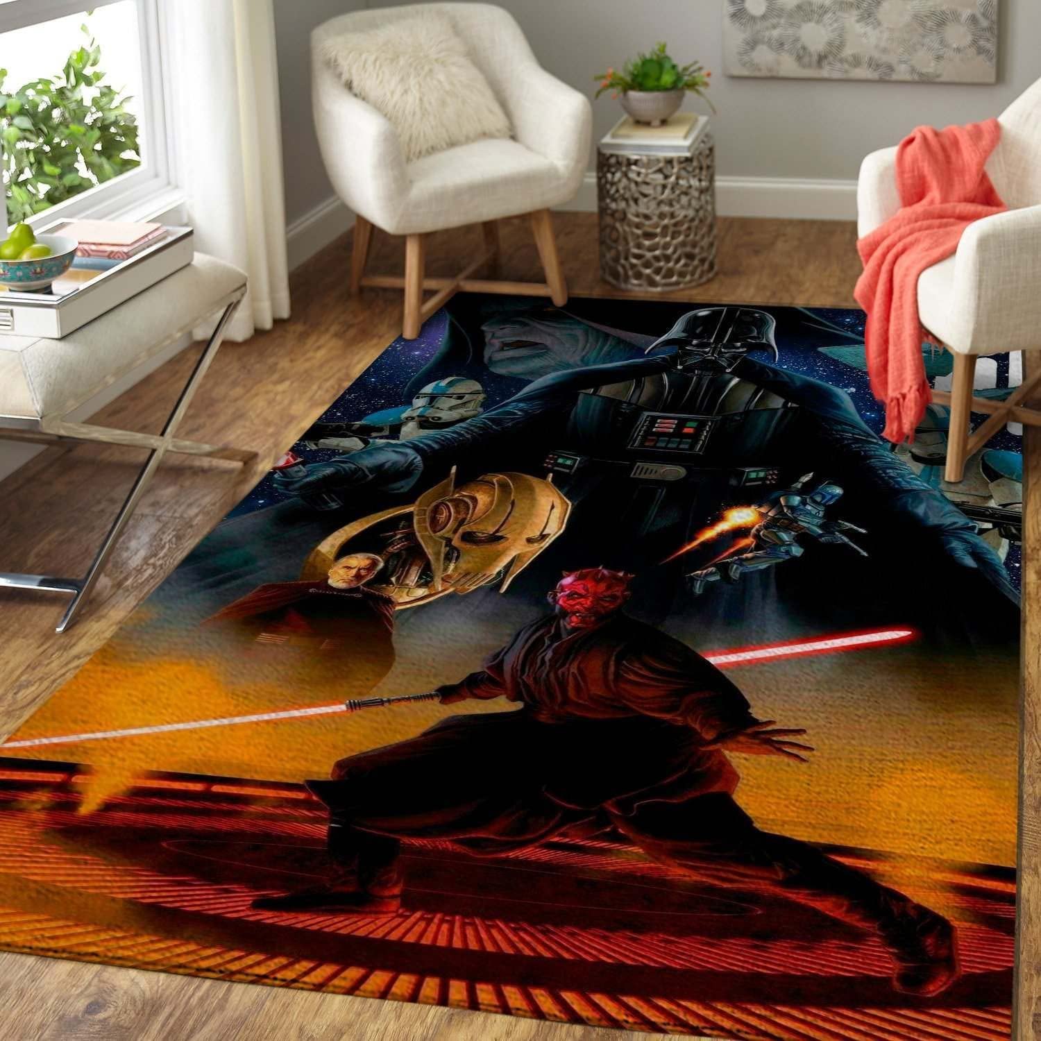 Soft Non-Slip Movie Character Area Rug - 3x5, 4x6, 5x8, 5.2x9 ft - Bedroom & Living Room Decor for Movie Lovers - Perfect Gift for Boys & Home Theater Enthusiasts