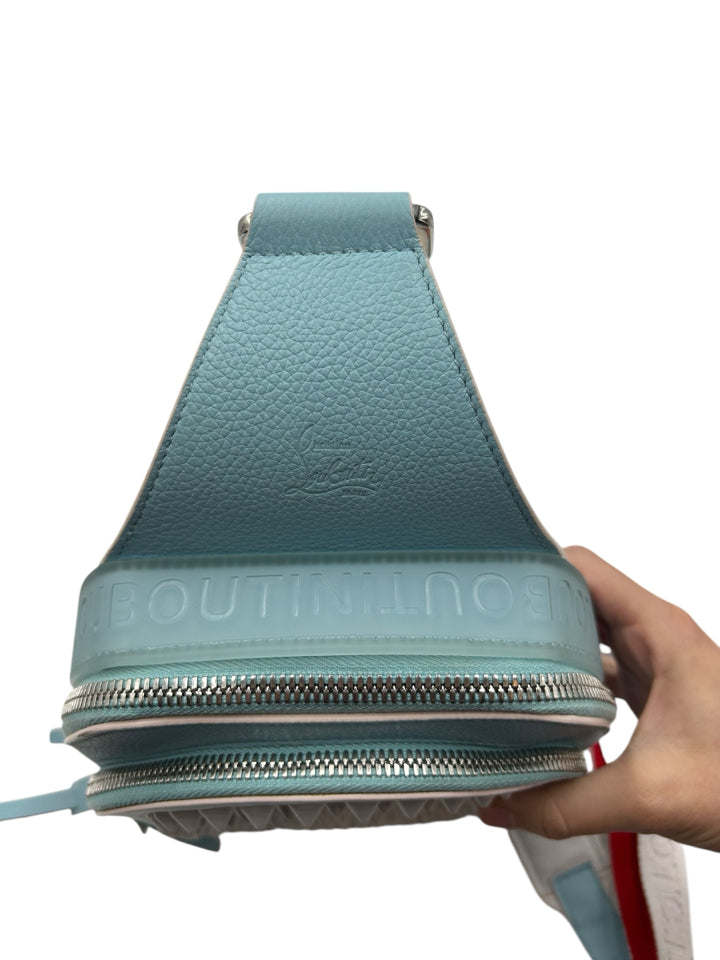 Christian Louboutin Loubifunk Leather Sling Bag for Women - Luxury Crossbody Purse with Adjustable Strap, Perfect for Parties, Travel & Everyday Use