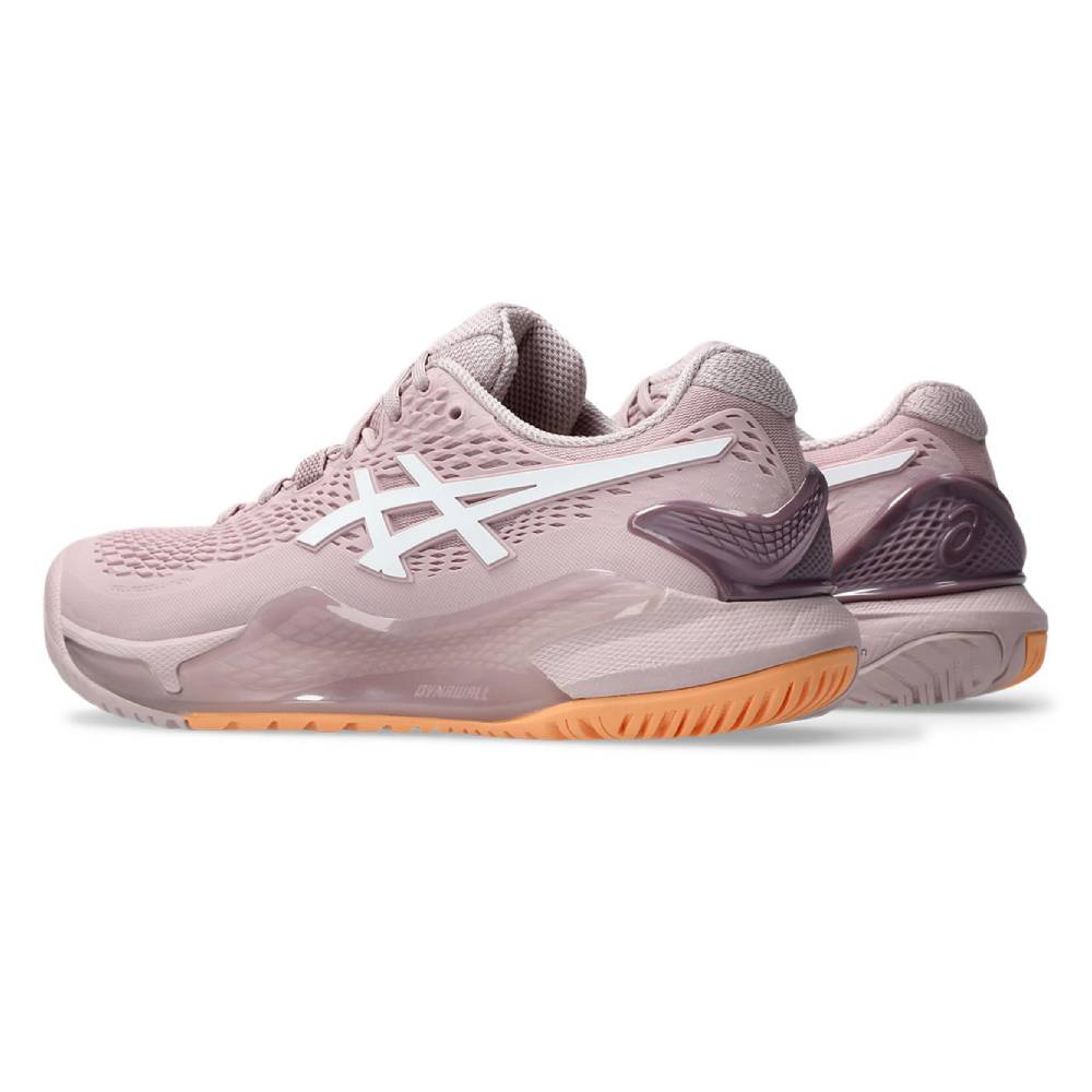 ASICS Gel Resolution 9 Wide Women's Tennis Shoes - Watershed Rose/White - Premium Court Performance for Competitive Players & Training