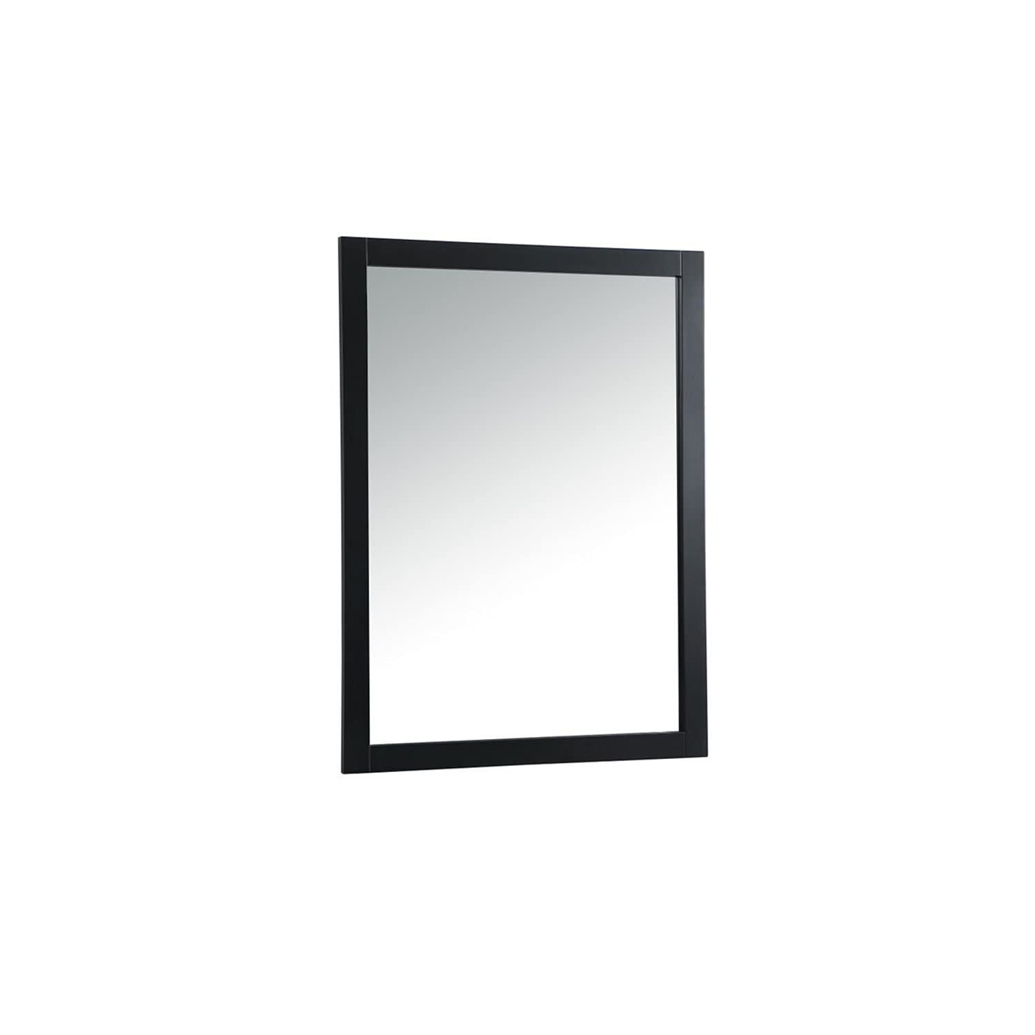 Elegant Black 48x36 Vanity Mirror - MDF & Metal for Bathroom Decor