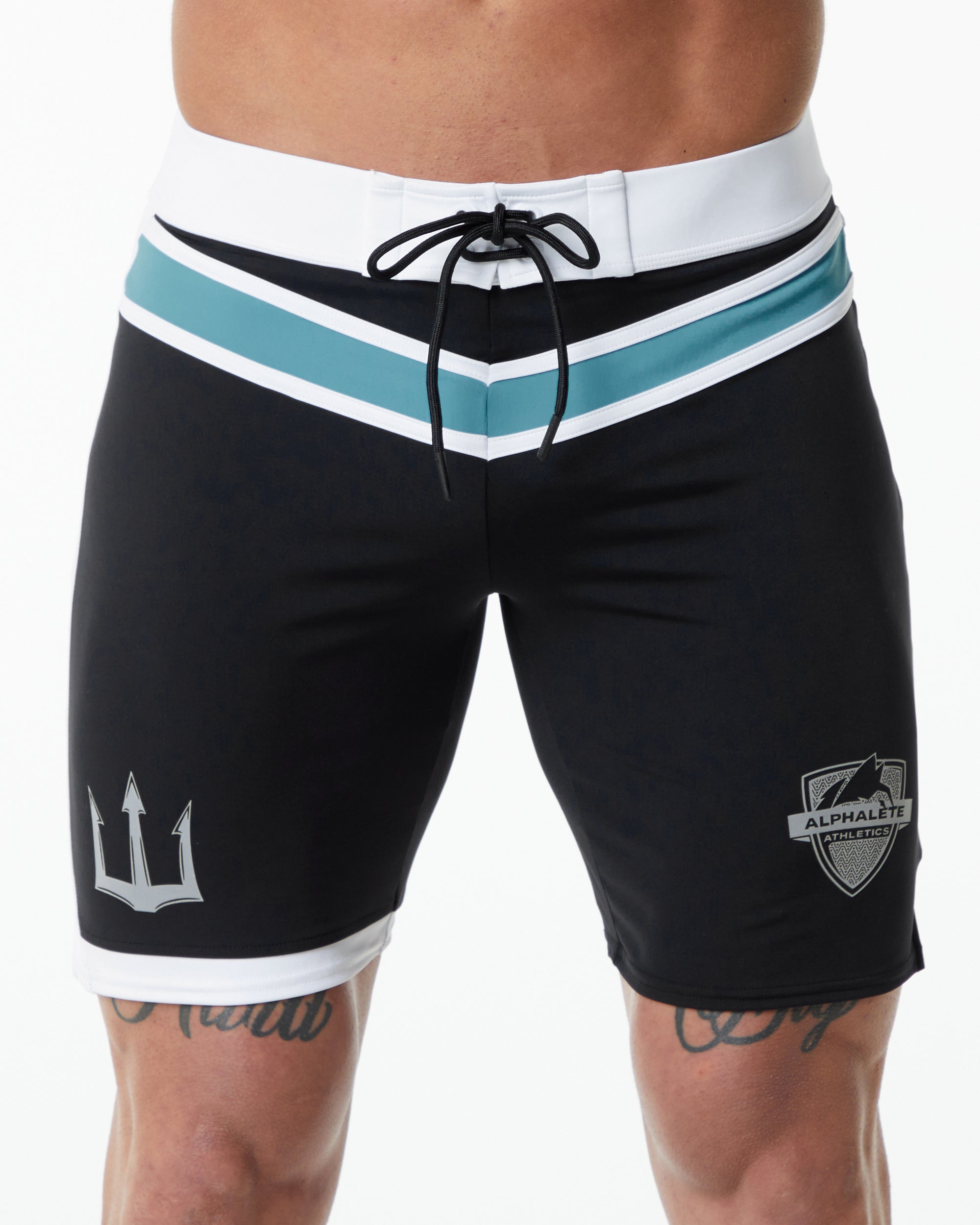 Trident Competition Shorts for Men - High Performance Running & Training Shorts - Breathable & Lightweight Black Athletic Shorts - Perfect for Gym, Workouts & Outdoor Sports