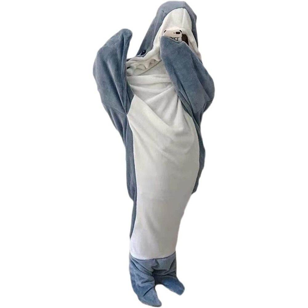 Cozy Sharkie™: Soft Shark Hoodie Blanket for Adults - Perfect for Lounging, Movie Nights & Cold Weather