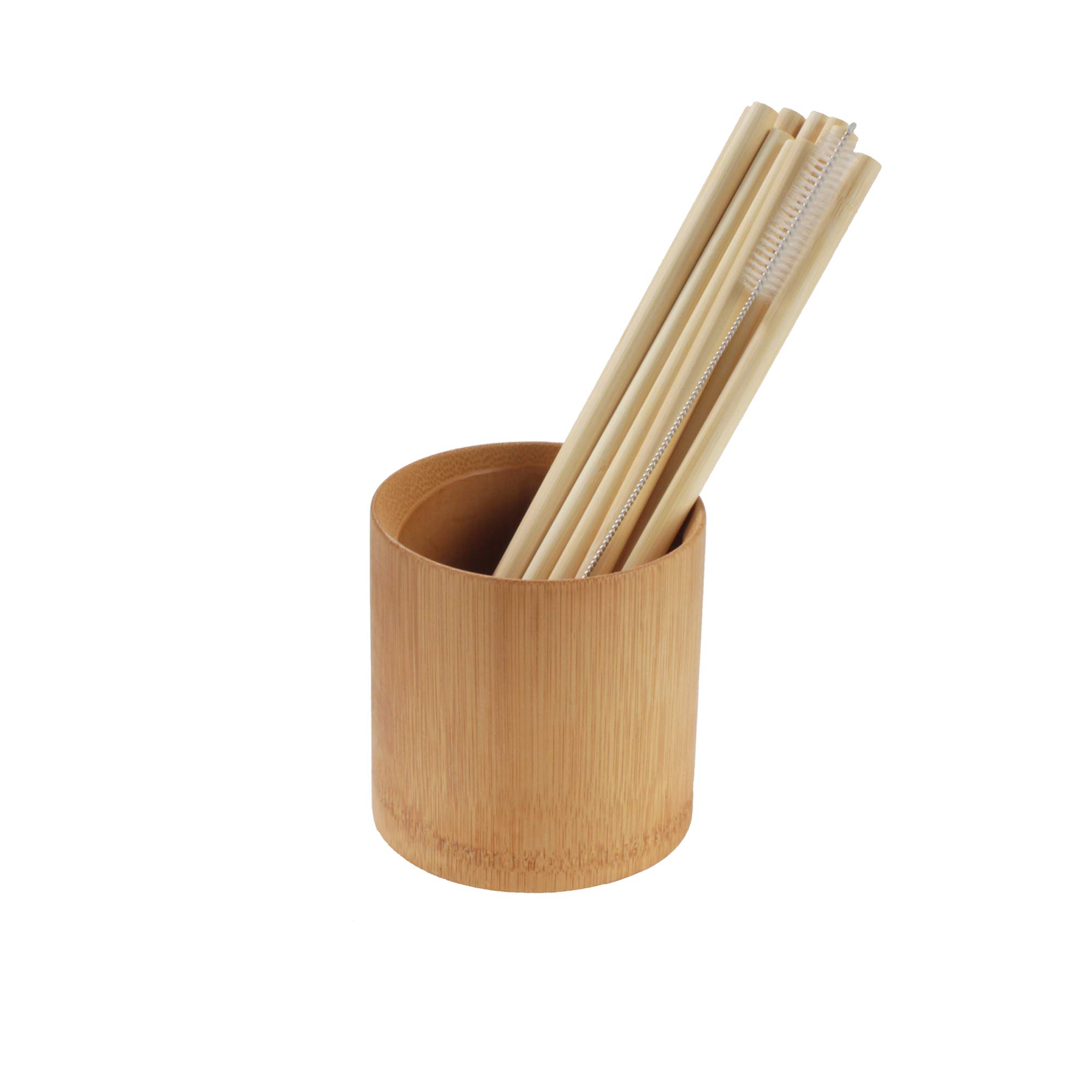 BambooMN Reusable Bamboo Drinking Straws Set of 300 | 7.87