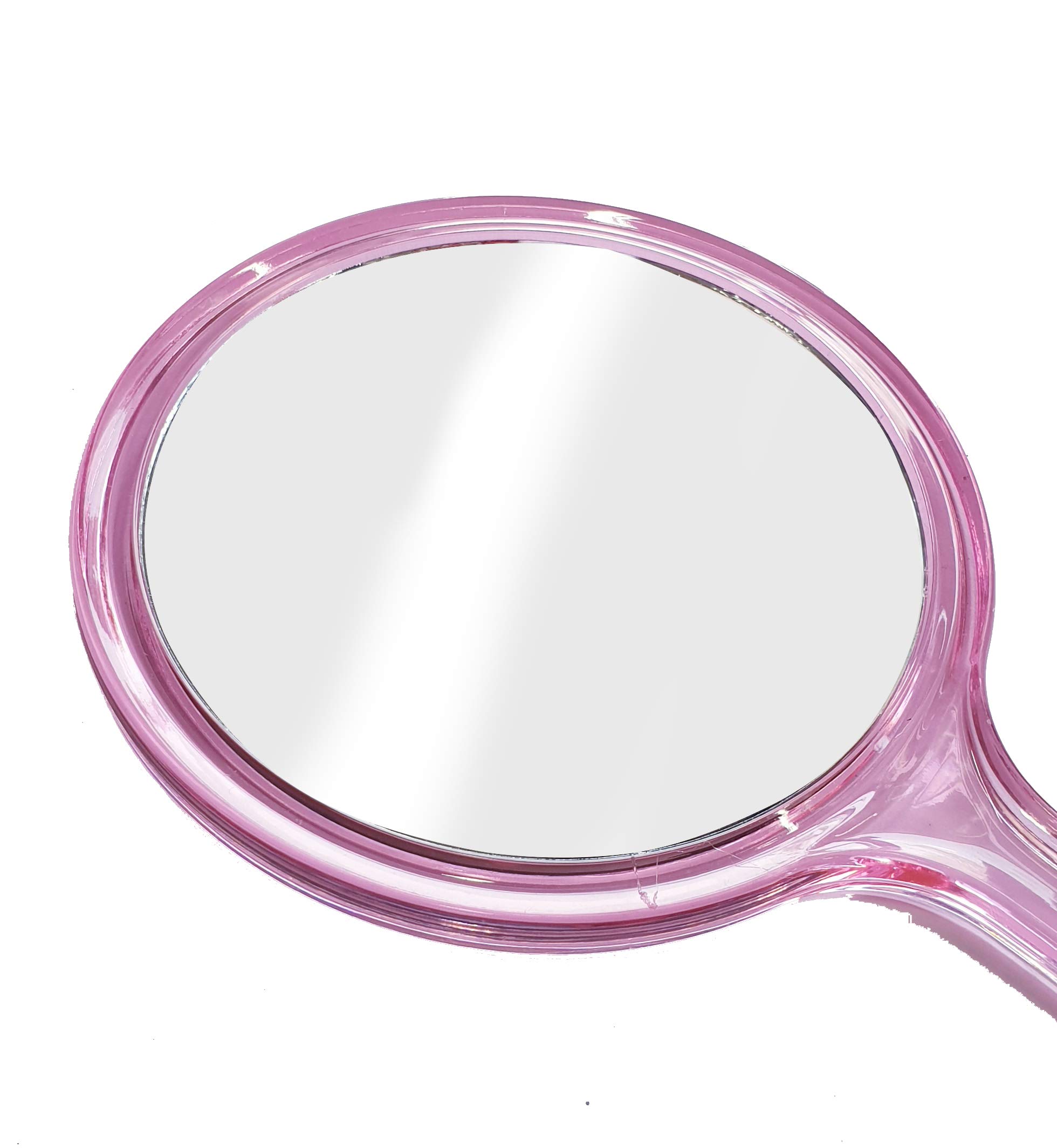 Stylish Pink Pocket Mirror for Women & Girls - Compact Travel Makeup Mirror with Hanging Hole - Perfect for Purses, Cosmetics Touch-ups & On-the-Go Beauty