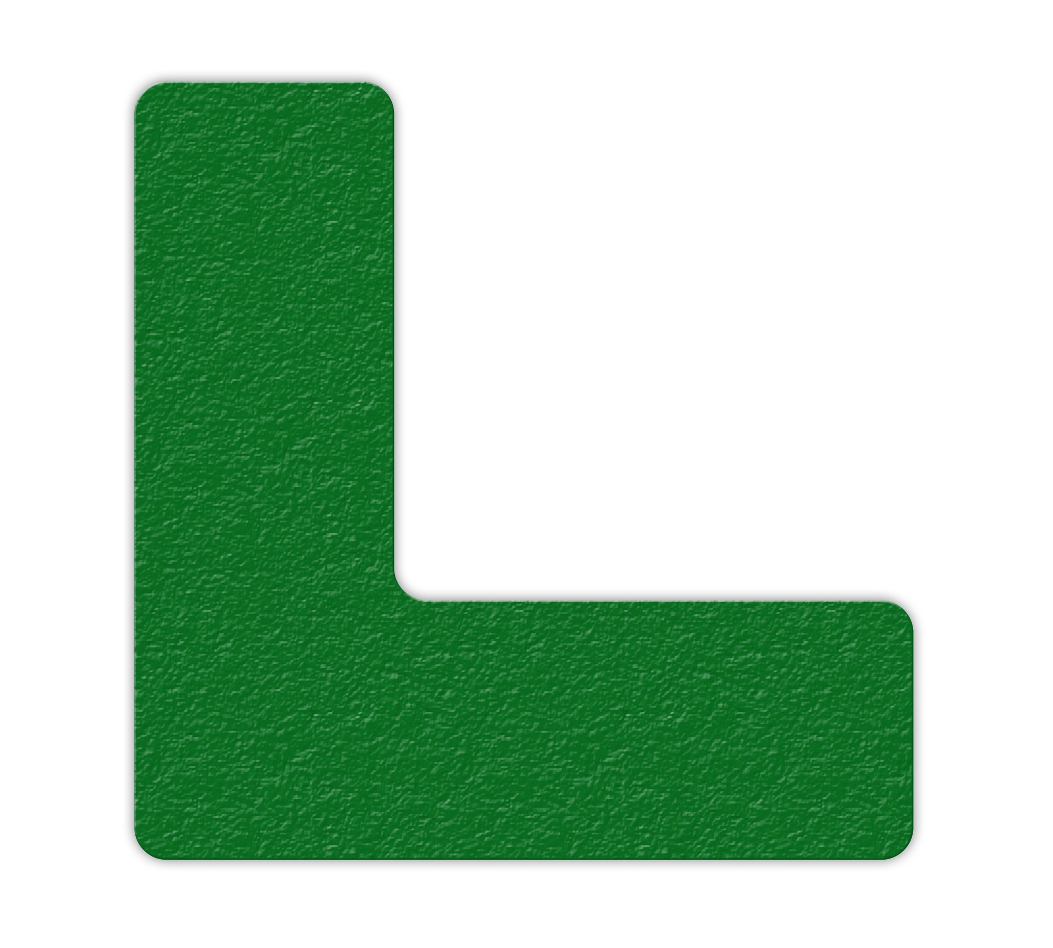 INCOM Manufacturing: 5S Lean Textured Floor Markers - L/Corner Shape, 6x6 Inch, Green (25-Pack) - Warehouse, Factory & Workshop Organization Tools for Safety & Efficiency