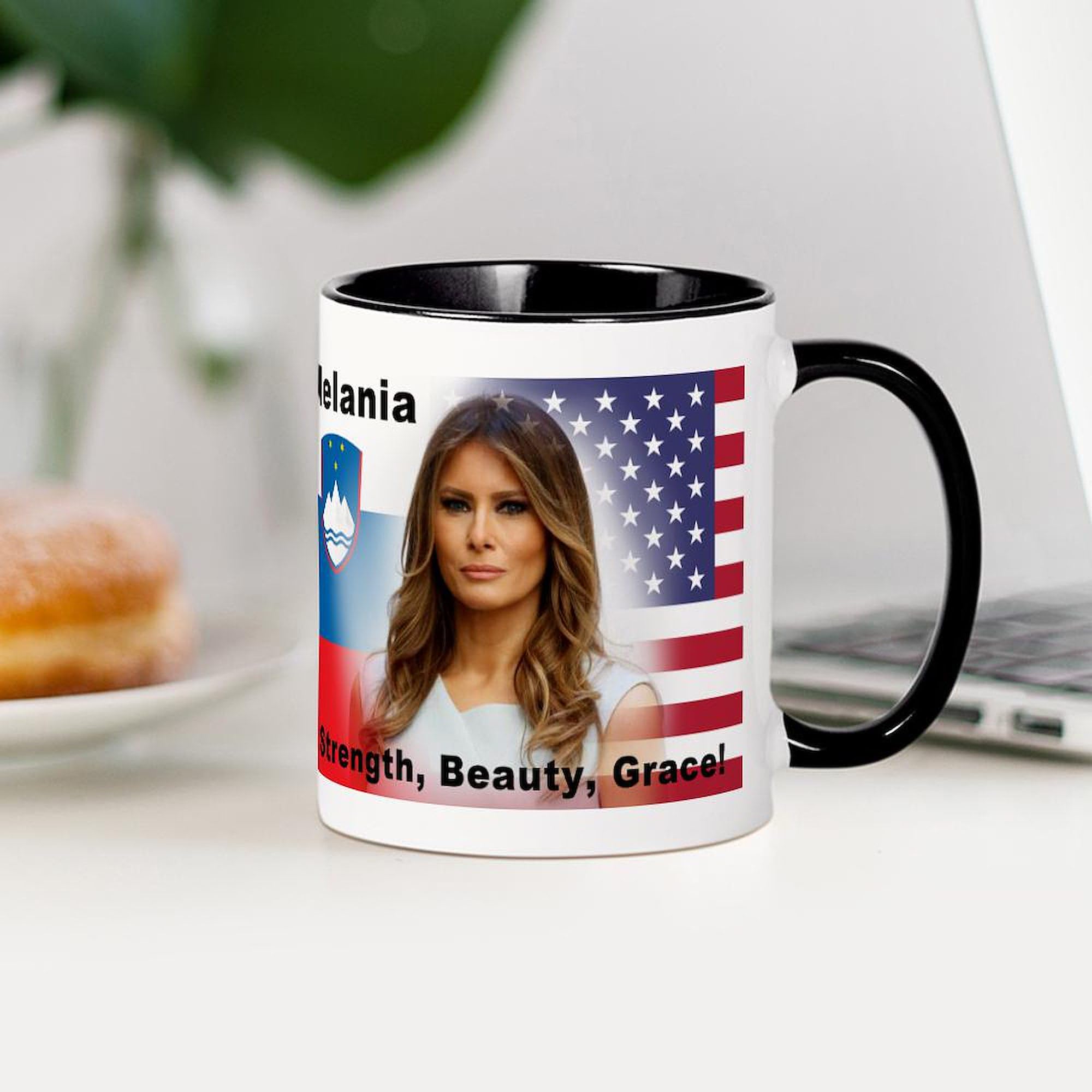 Melania Trump 11 oz Ceramic Coffee Mug (325 ml) - Perfect for Tea, Hot Chocolate & Office Gifts - Funny Political Novelty Cup