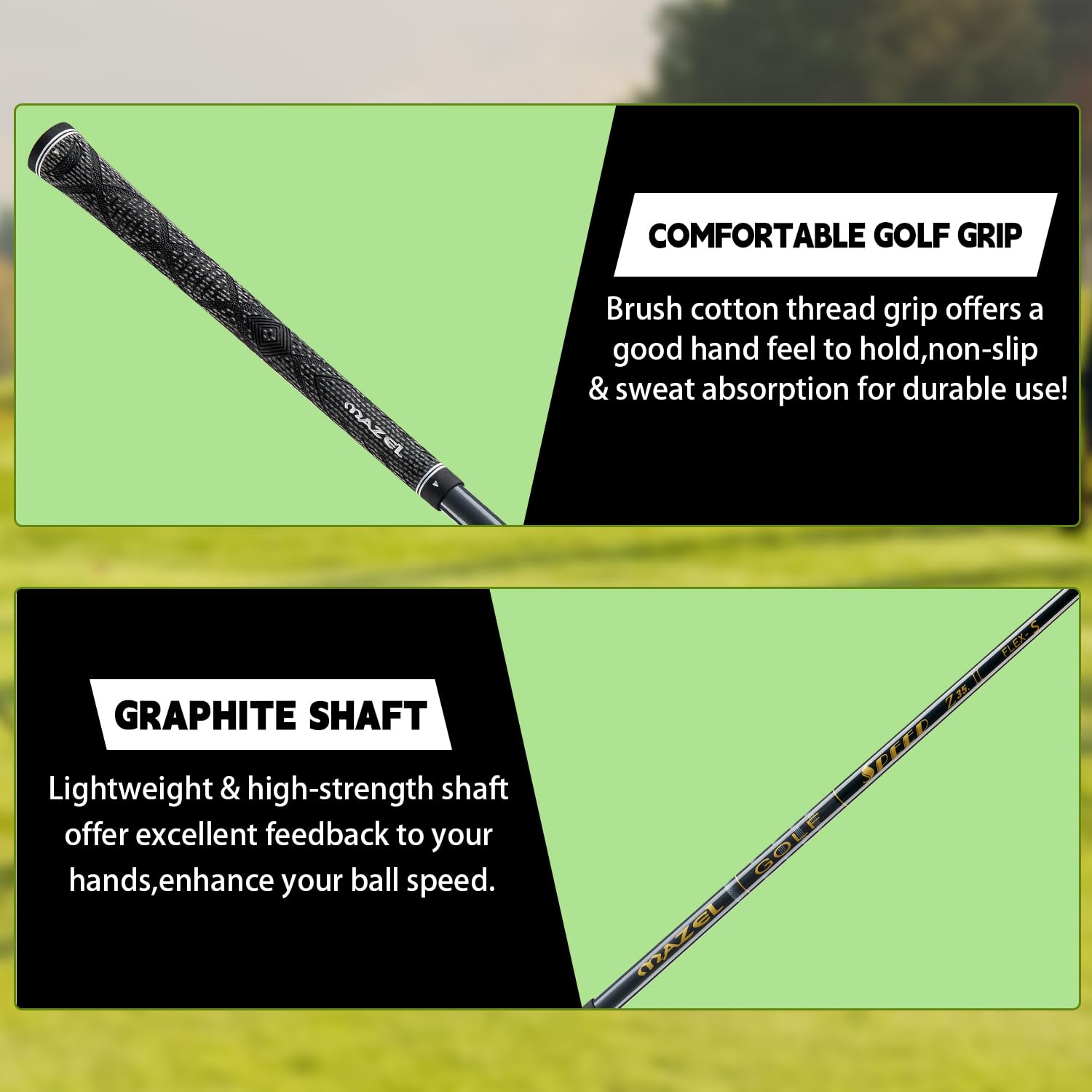 Premium MAZEL Titanium 460CC Golf Driver for Men - Right Handed | High-Performance Golf Club for Distance & Accuracy | Perfect for Tournaments & Driving Range Practice