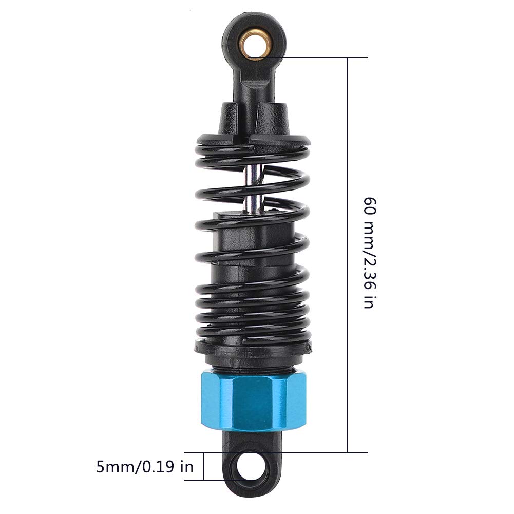 BTIHCEUOT 2.4in High Performance Vibration Damper - Professional Shock Absorber for RC Cars & Model Vehicles | Smooth Ride, Easy Installation | Perfect for Off-Road Racing, Drifting & DIY Car Projects