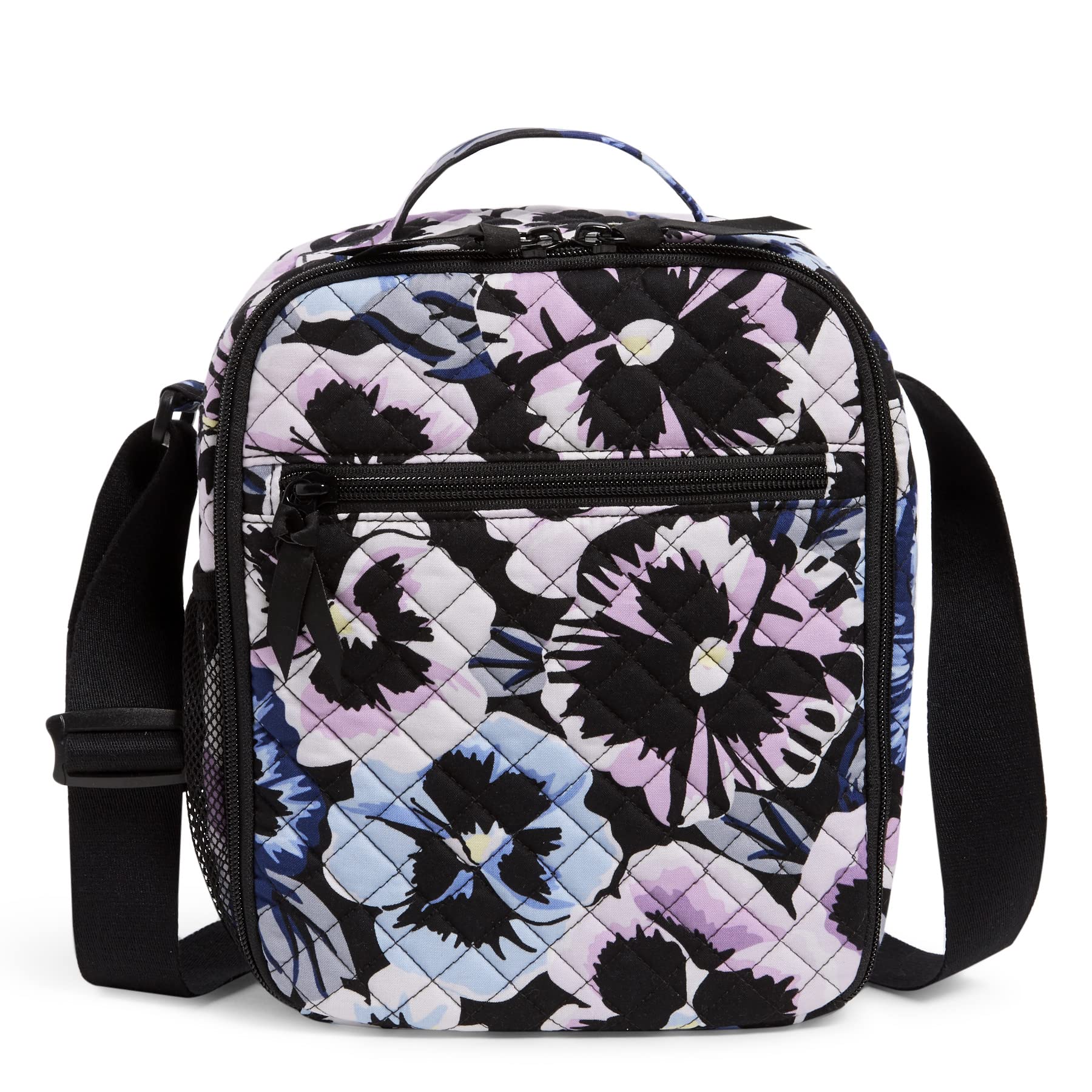 Vera Bradley Women's Cotton Deluxe Lunch Bag - Insulated Reusable Lunch Tote for Work, School & Picnics - Stylish & Spacious Lunch Box for Women