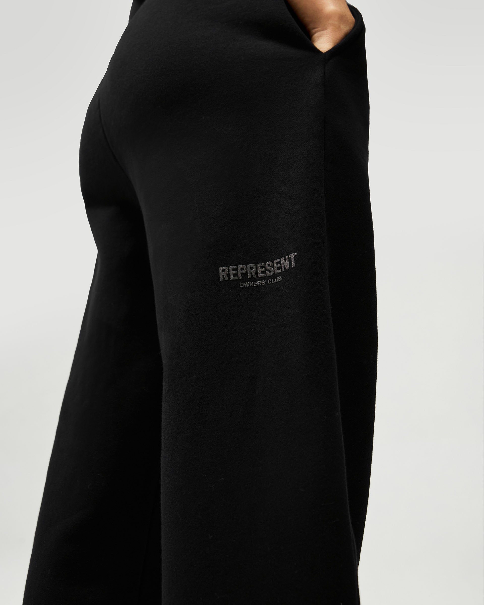 Owners Club Track Pants for Men - Jet Black Athletic Joggers with Comfort Fit & Elastic Waistband | Perfect for Running, Gym Workouts & Casual Wear
