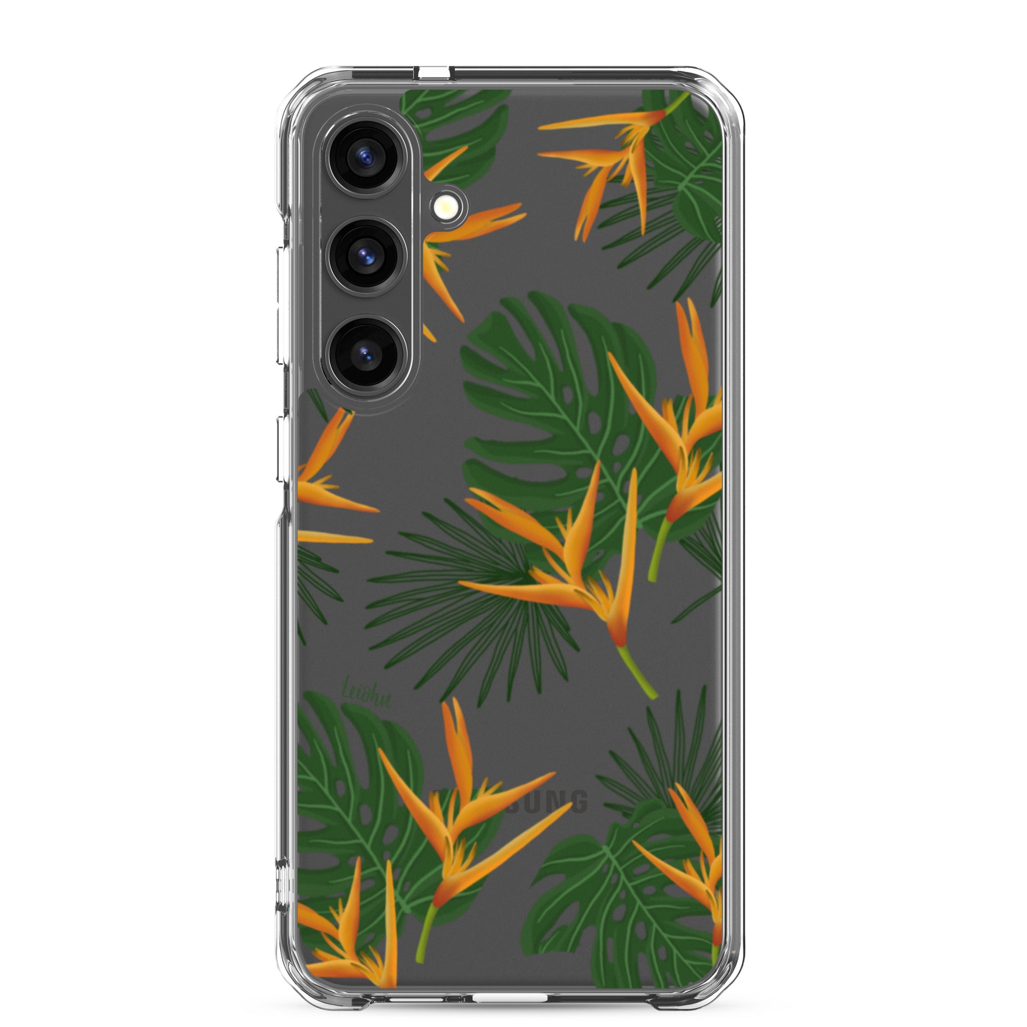 Vintage Paradise Clear Protective Case for Samsung Galaxy - Slim & Durable Phone Cover for Everyday Use & Travel