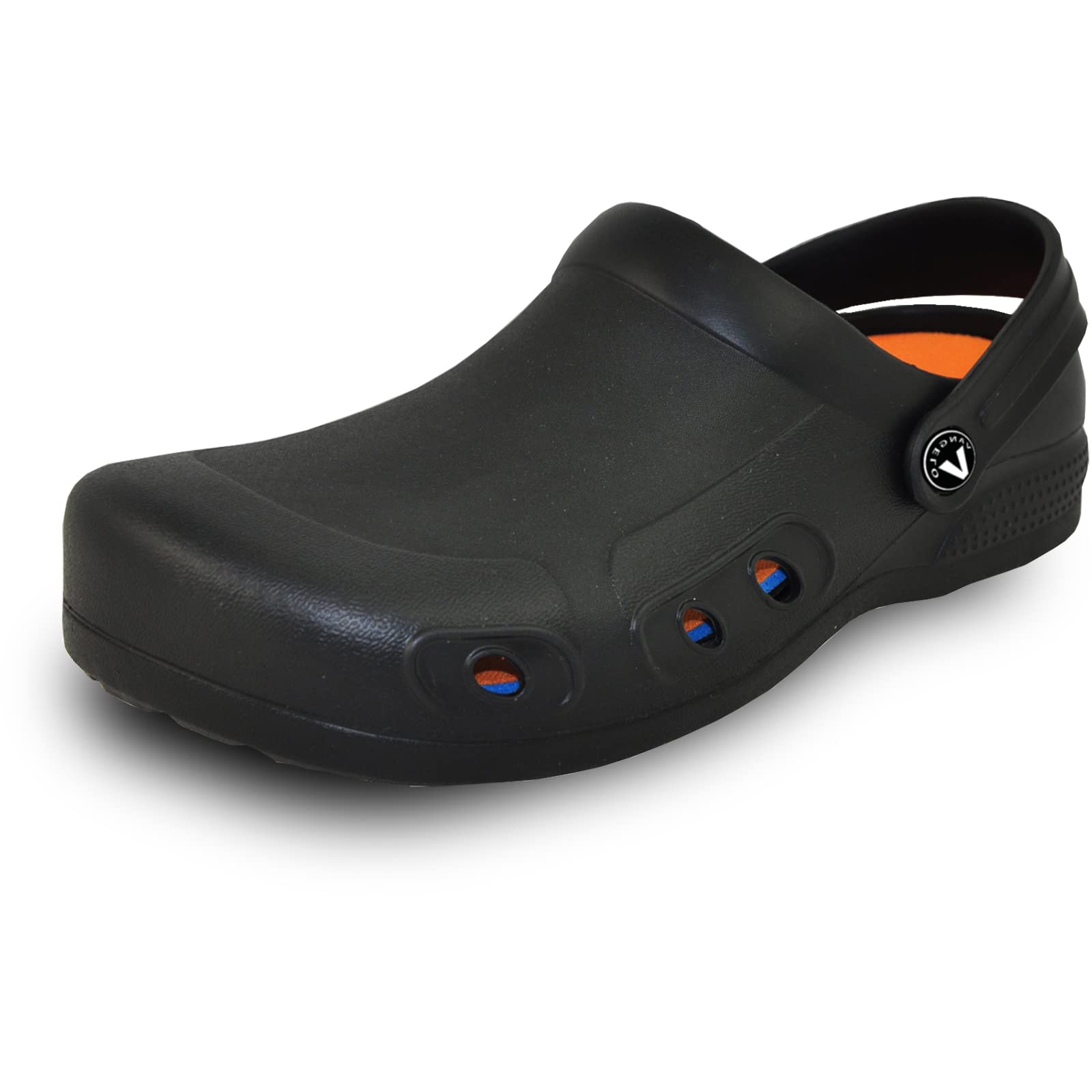 VANGELO Professional Slip Resistant Clogs - Waterproof Work Shoes for Women, Nurses & Chefs - Comfortable Non-Slip Footwear in Black, Lime, White & Multicolor - Ideal for Hospitals, Kitchens & Healthcare Workplaces