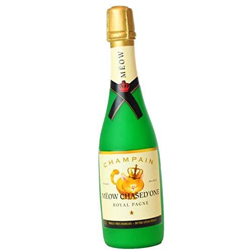 Durable Vinyl Floating Wine Bottle Dog Toy - Chew Proof & Strong Novelty Play Toy for Dogs (Combo Pack #1) - Perfect for Pool, Beach & Indoor Playtime